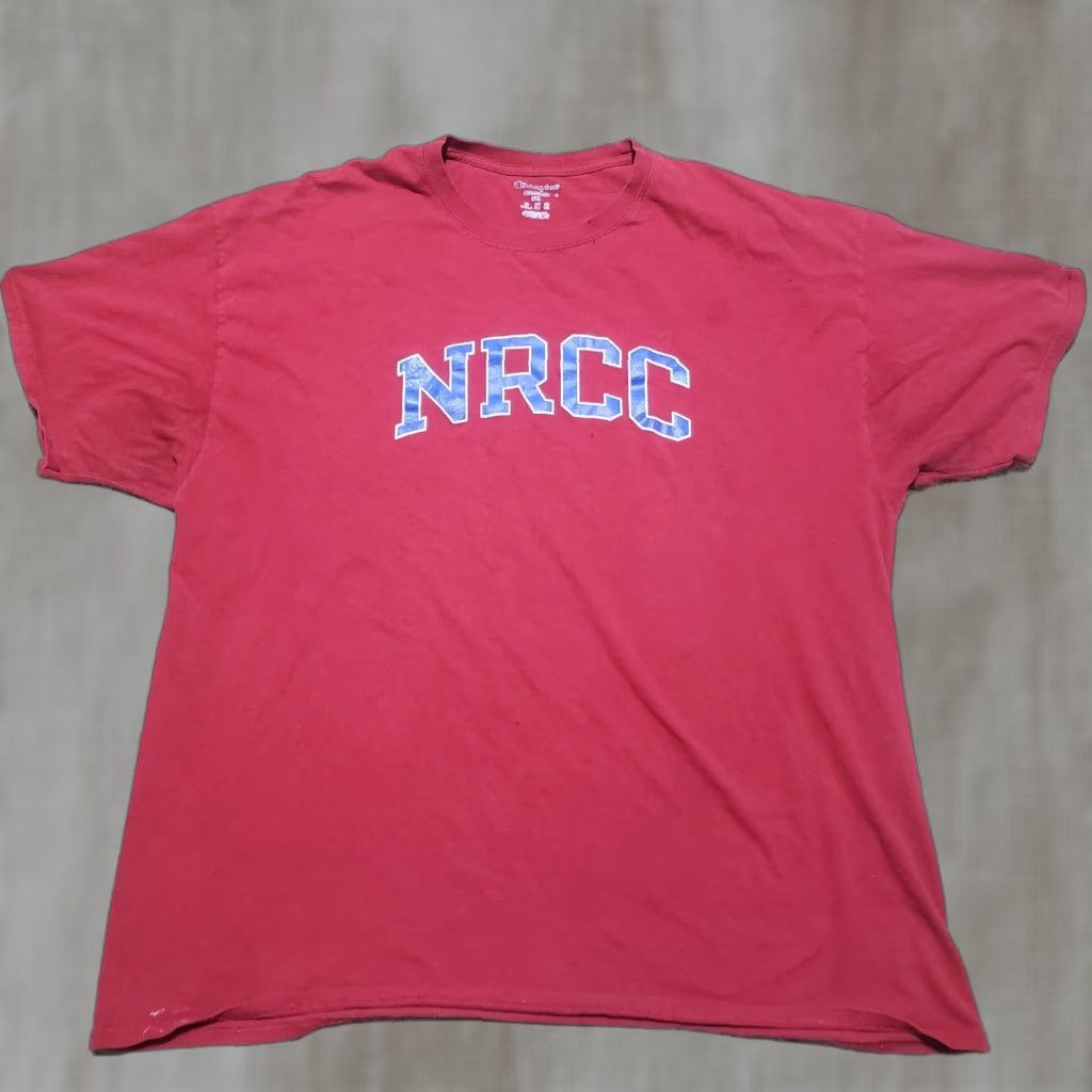 Champion NRCC New River Community College Shirt Red Adult 2XL Mens Size US XXL / EU 58 / 5 - 1 Thumbnail