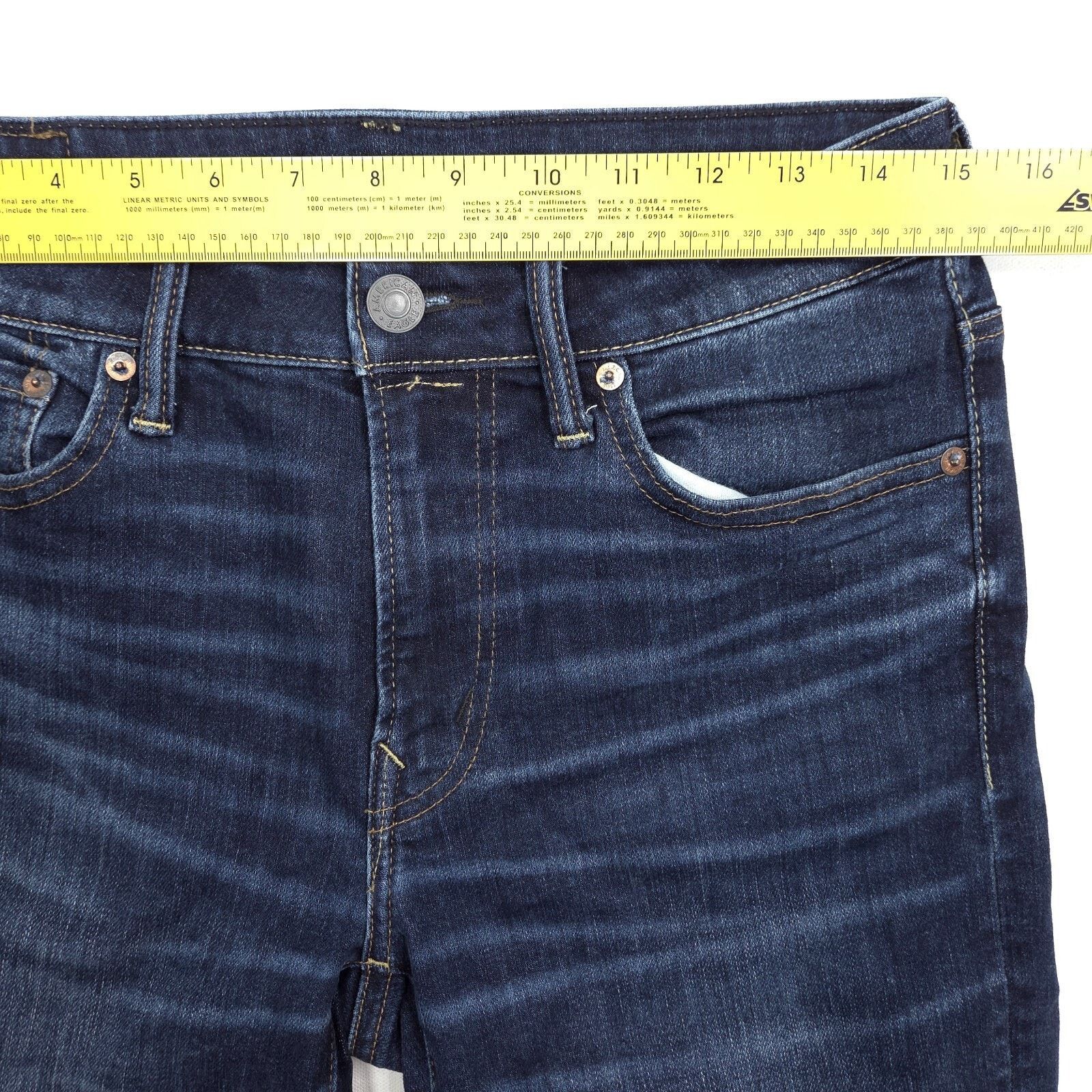 American Eagle Outfitters American Eagle AirFlex Jeans Mens 30x29 Blue Athletic Skinny Size US 30 / EU 46 - 6 Thumbnail