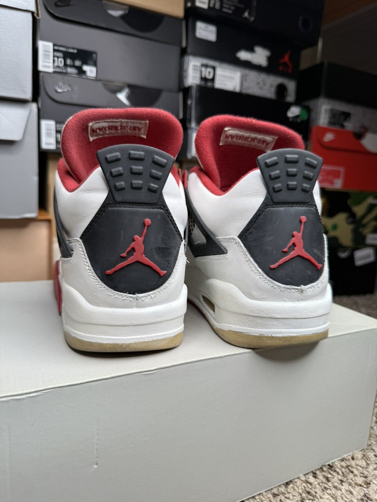 Nike 2012 Jordan Fire Red 4s Size US 10 / EU 43 - 8 Thumbnail