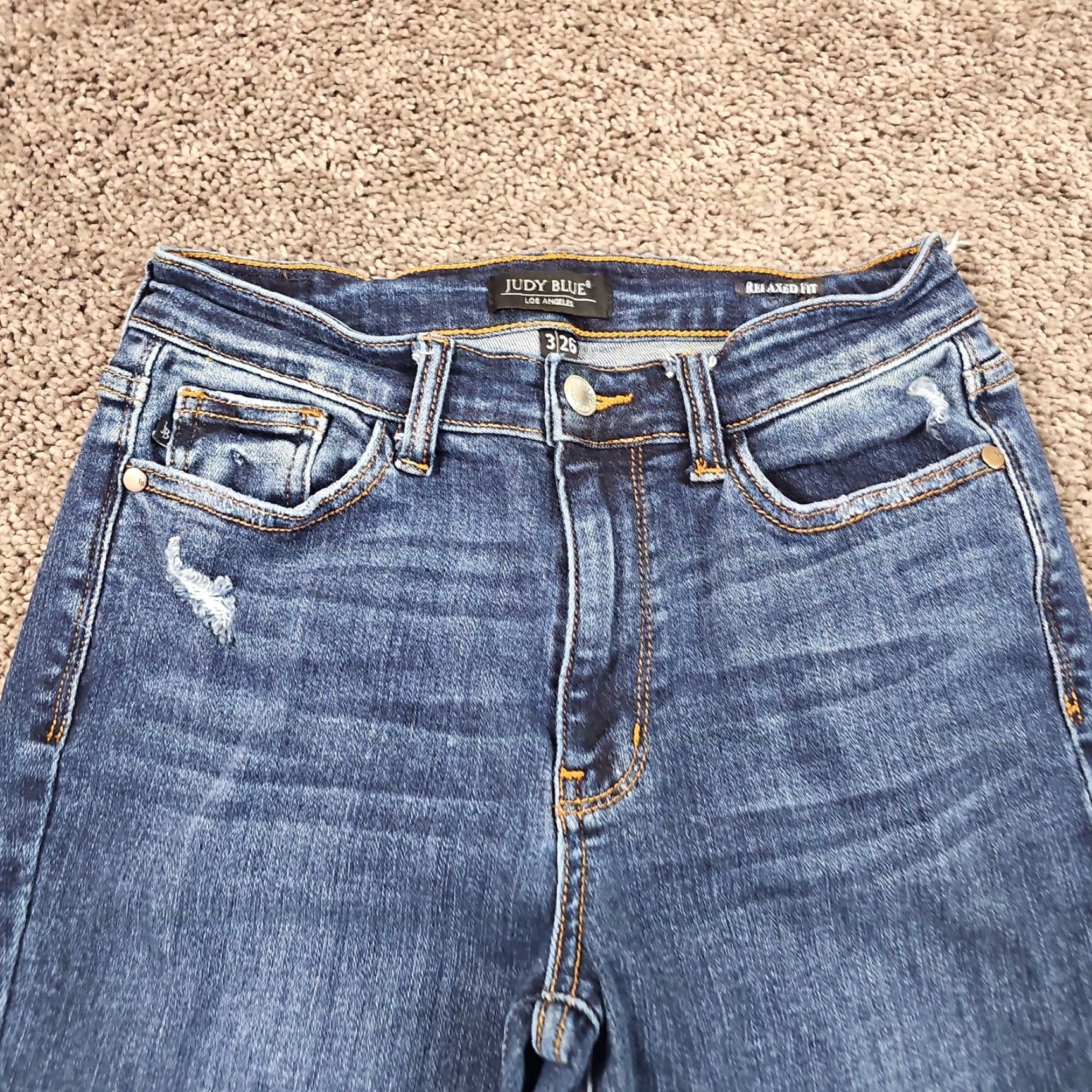 Denime Judy Blue Jeans Womens Skinny Distressed Stretch Denim Relaxed Fit 22x29 Blue Jeans Adult Regular 3 - 20? Size 26" / US 2 / IT 38 - 2 Thumbnail
