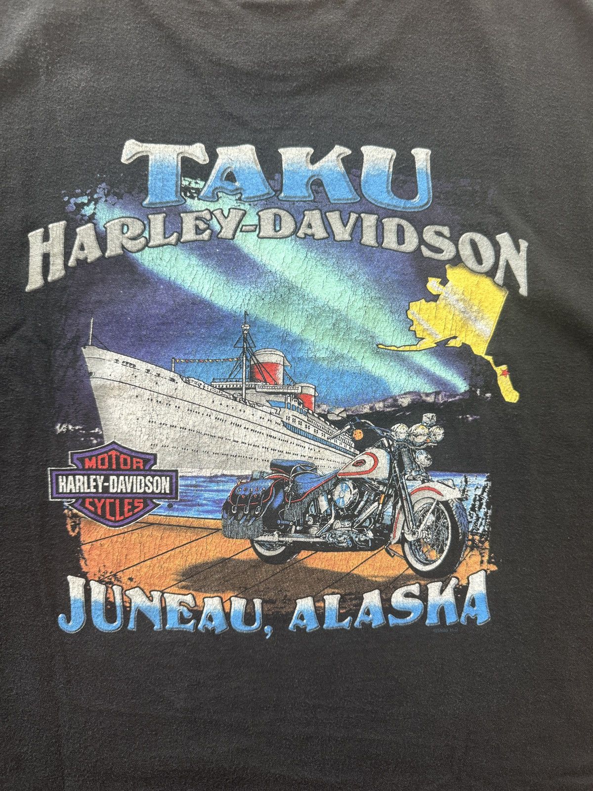 Harley Davidson Vintage 1997 Taku Harley Davidson Spirit of Alaska Size US L / EU 52-54 / 3 - 5 Thumbnail