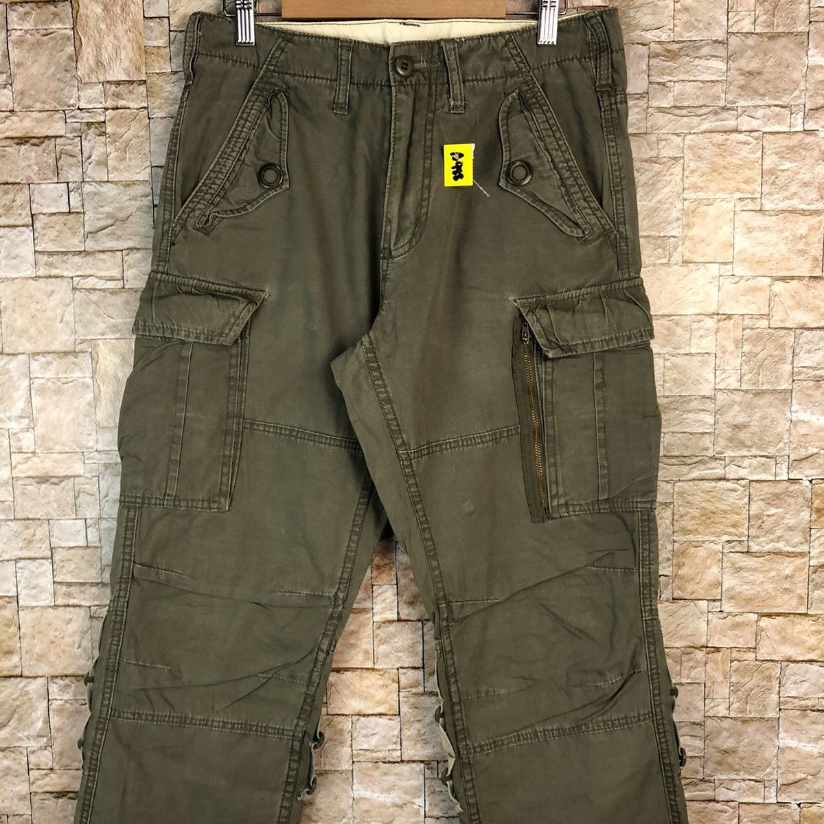 Japanese Brand Baldia Green Cargo Multipocket Pants #A988 Size US 30 / EU 46 - 5 Thumbnail