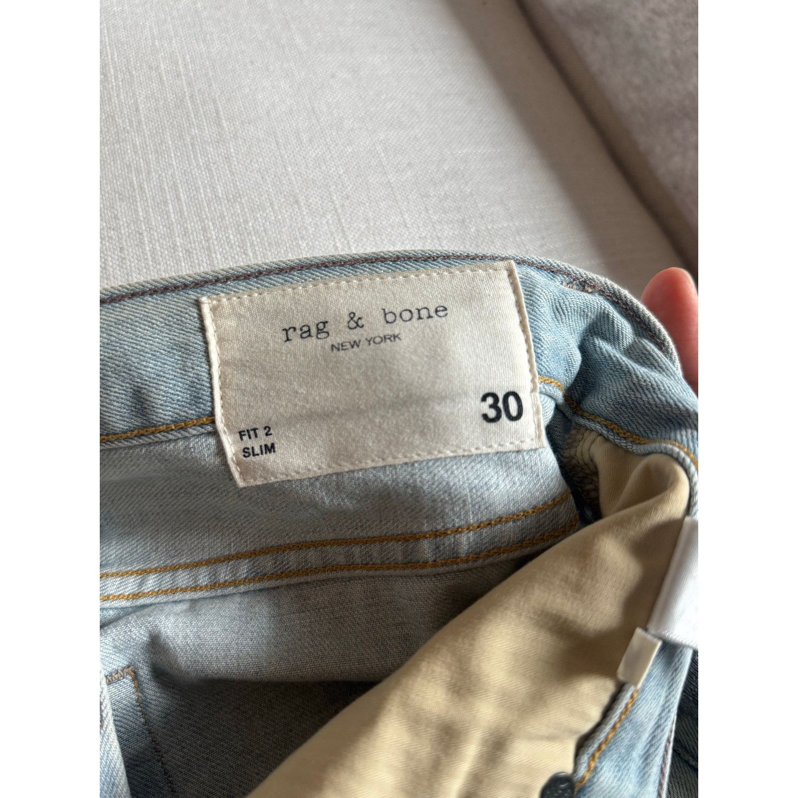 Rag & Bone Rag and Bone Fit 2 Jeans Light Wash Denim (size 30) Size US 30 / EU 46 - 6 Thumbnail