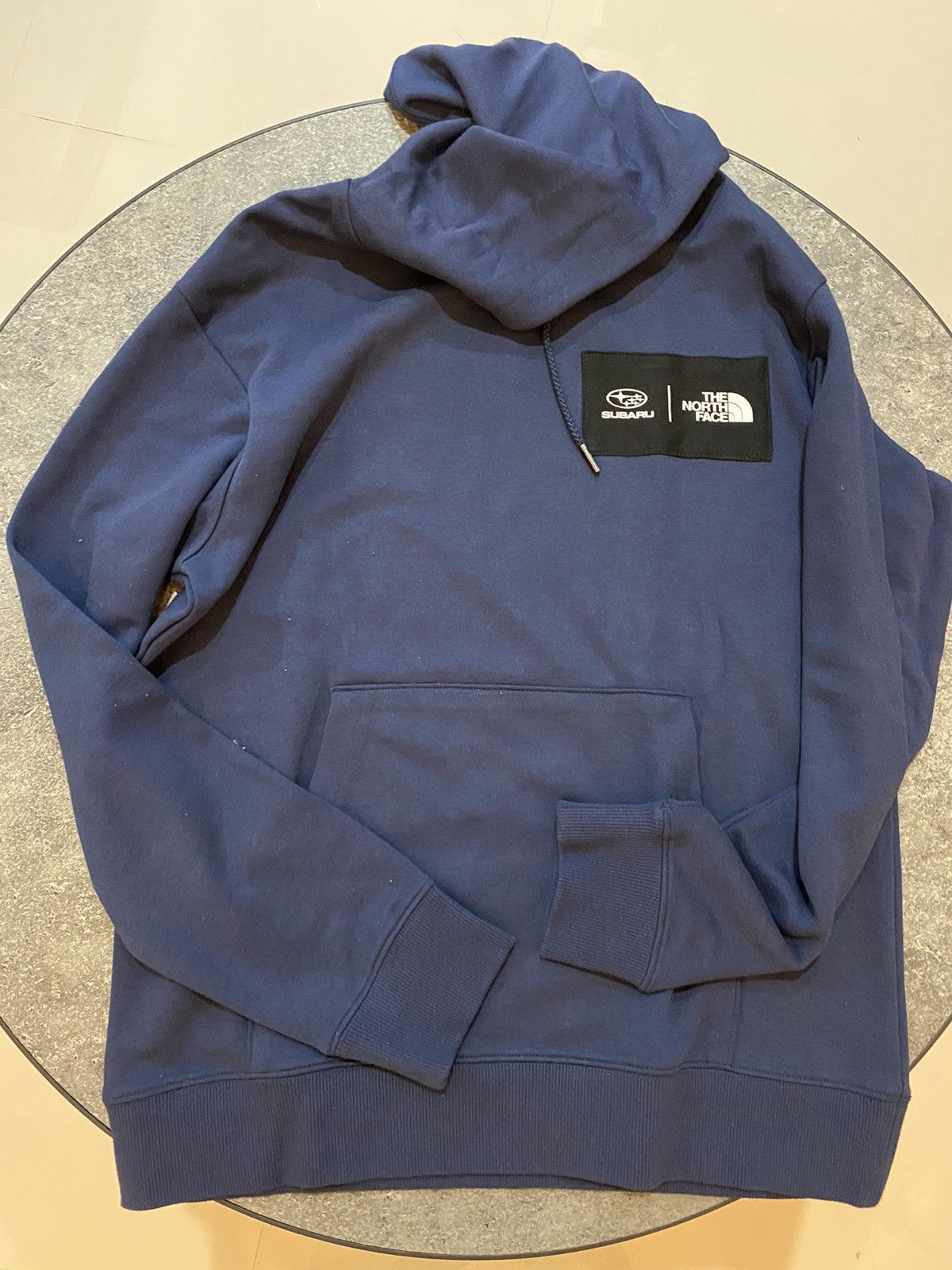 image of The North Face Hoodie Jacket X Subaru in Navy, Men's (Size Small)