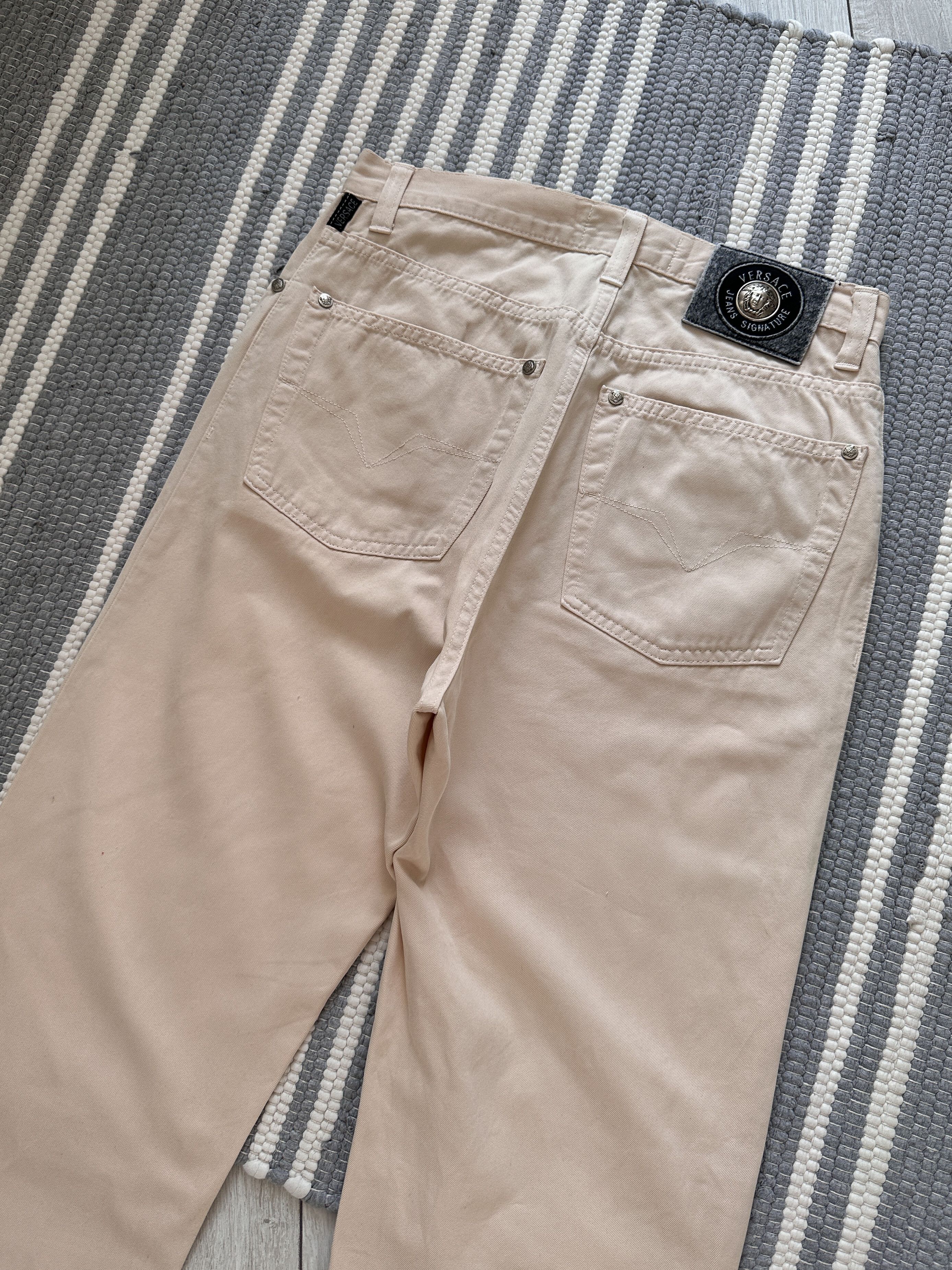 Versace Vintage Versace Jeans Couture Beige Pants Trousers Size US 30 / EU 46 - 1 Thumbnail