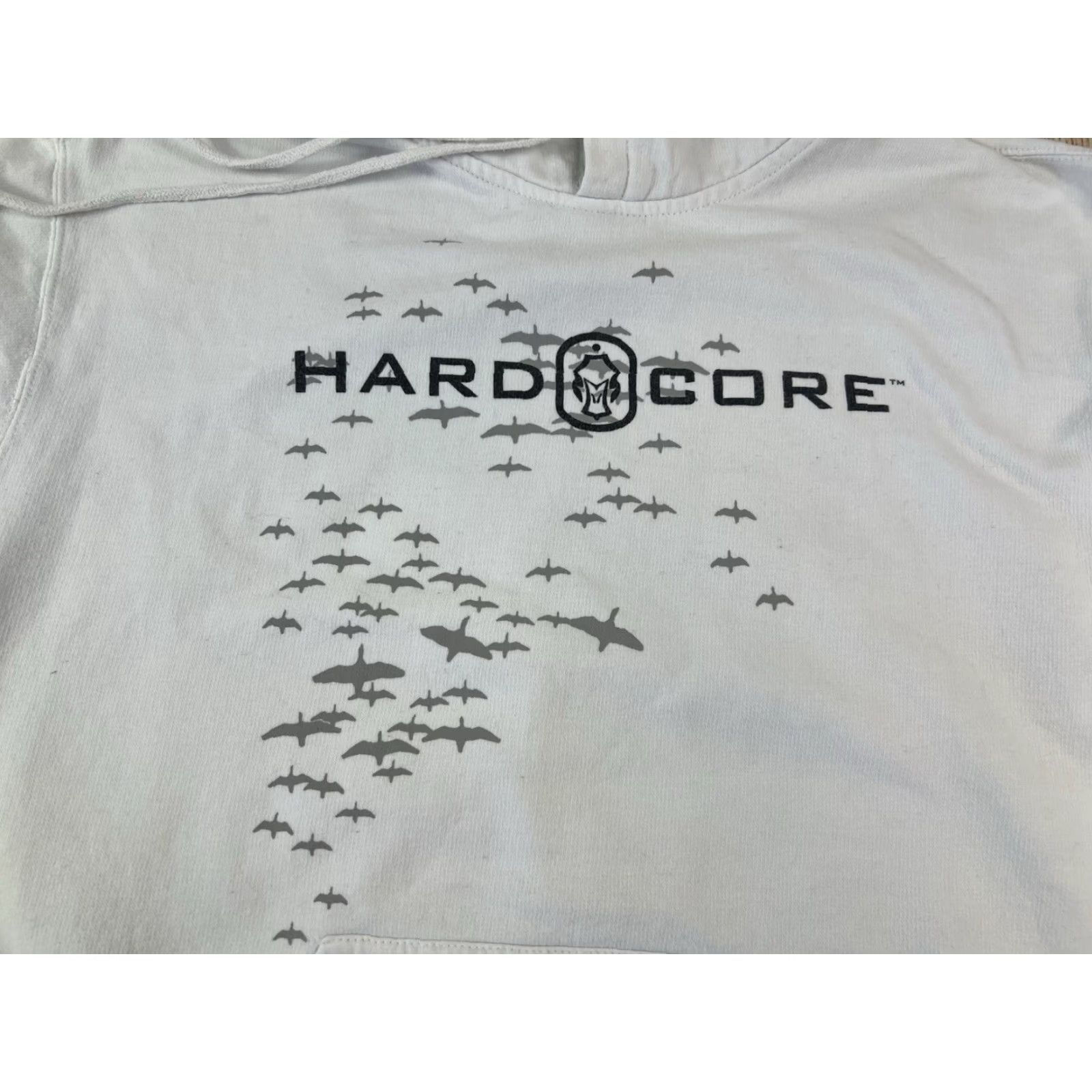 Vintage Hard Core Waterfowl Hoodie Mens Large White Pullover Hooded Pockets Outdoor Classic Sweatshirt Size US L / EU 52-54 / 3 - 4 Thumbnail
