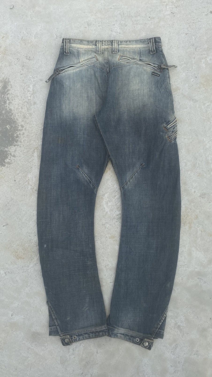 Energie Y2K Distressed MultiZip Energie x Sixty Denim Size US 29 - 4 Thumbnail