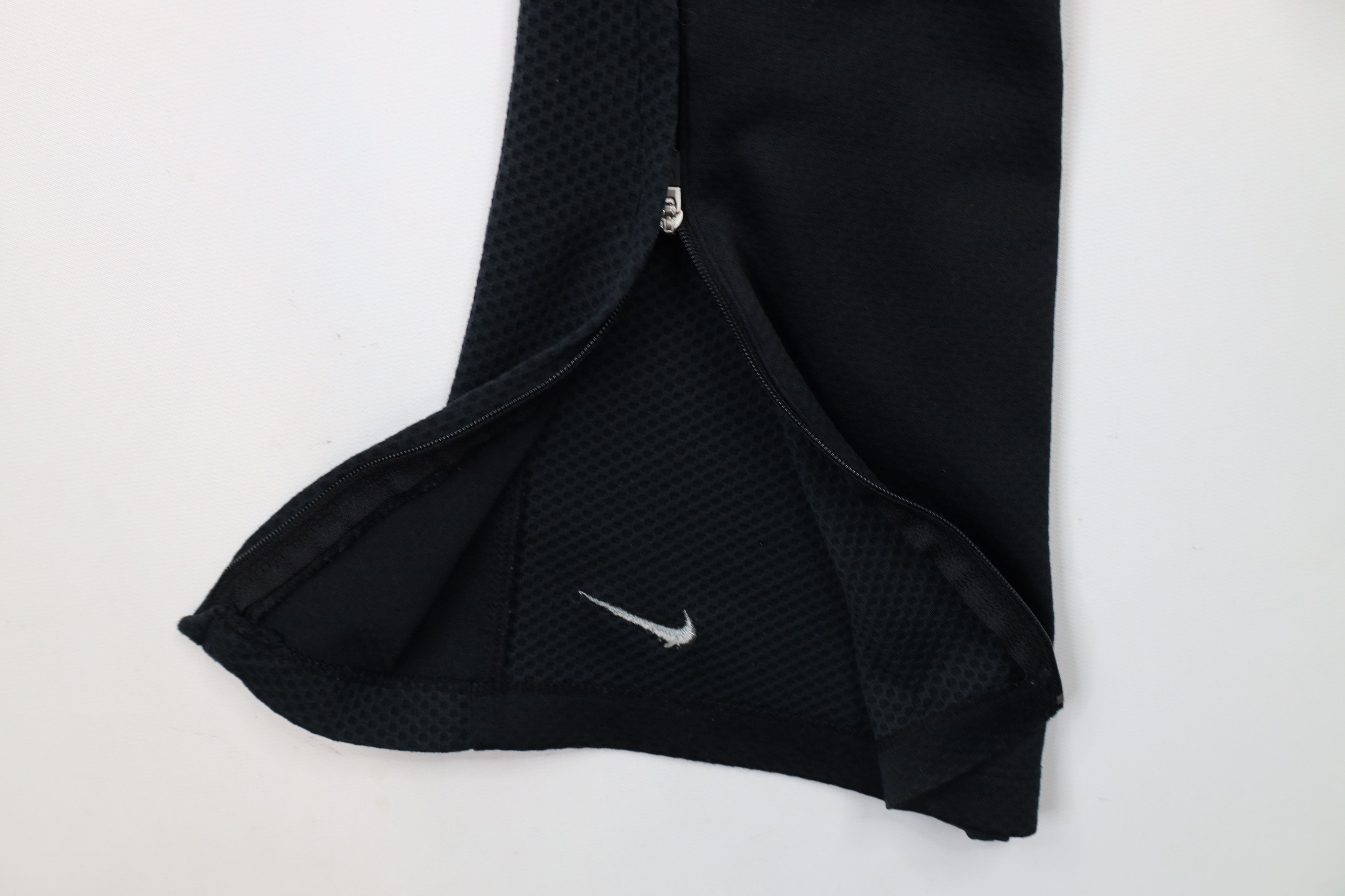 Nike × Vintage Vintage Nike Scott Mini Swoosh Knit Wide Leg Pants Black Size US 34 / EU 50 - 6 Thumbnail