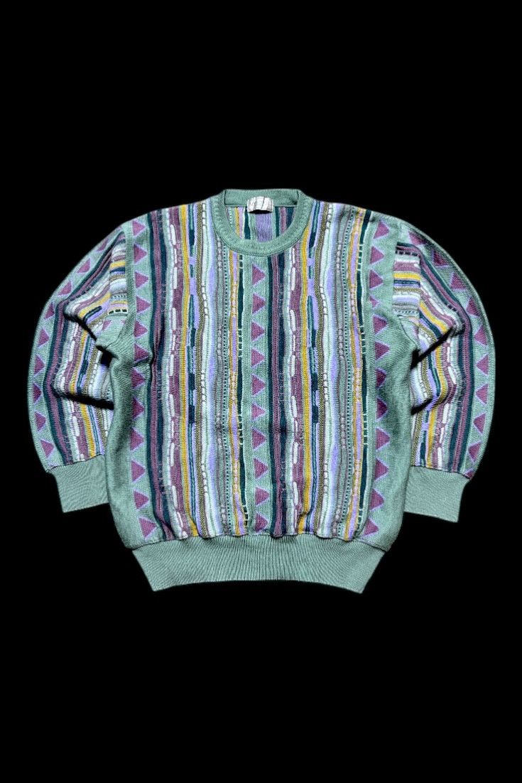 Coogi Vintage knitwear 3D Lime Crest Superior coogi style Size US M / EU 48-50 / 2 - 1 Thumbnail