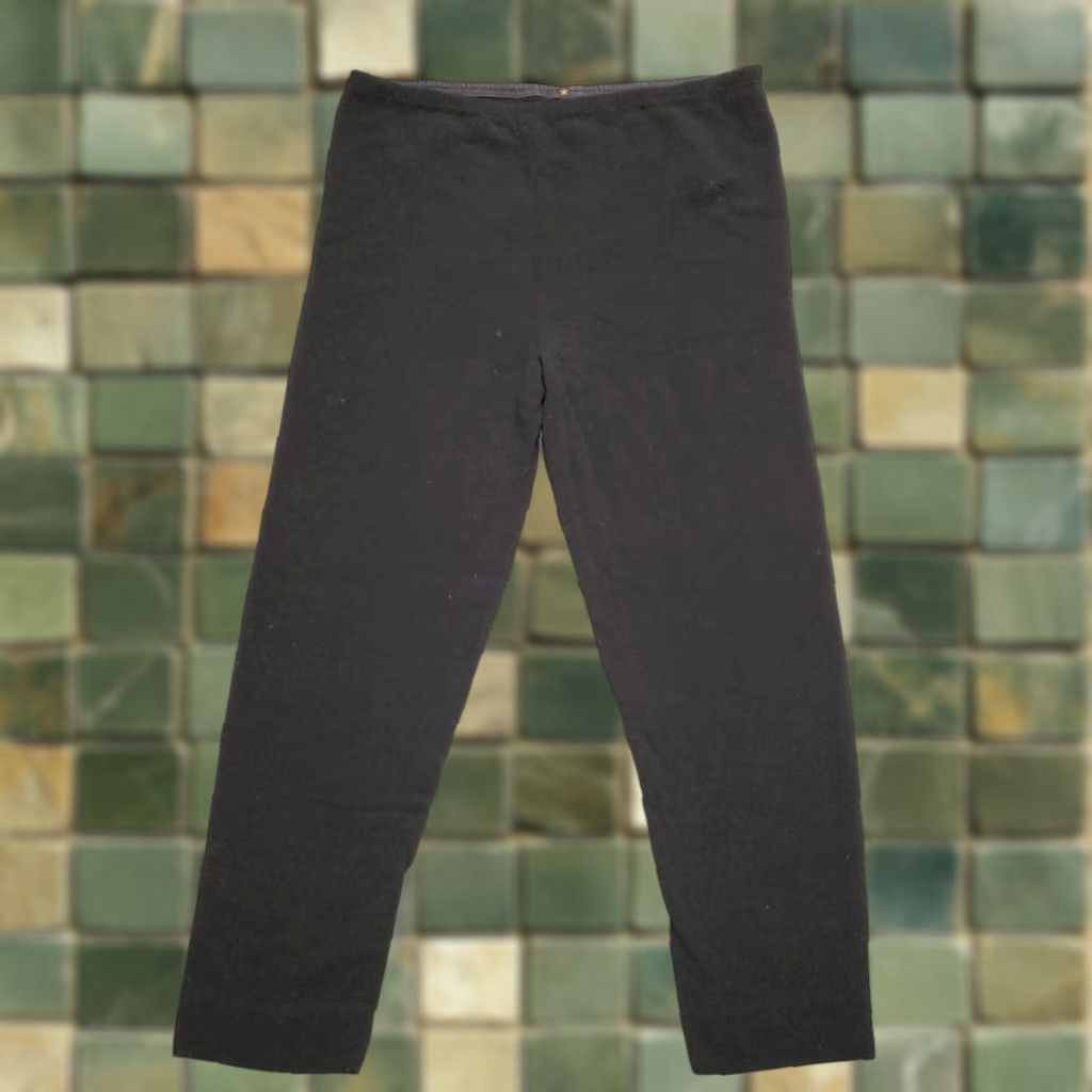 Vintage VINTAGE Peter Cohen Pants Women P Black Wool Stretch Minimalist Lounge Gold Star Pants Women P Black Wool Stretch Minimalist Lounge Gold Star Size 28" / US 6 / IT 42 - 1 Thumbnail