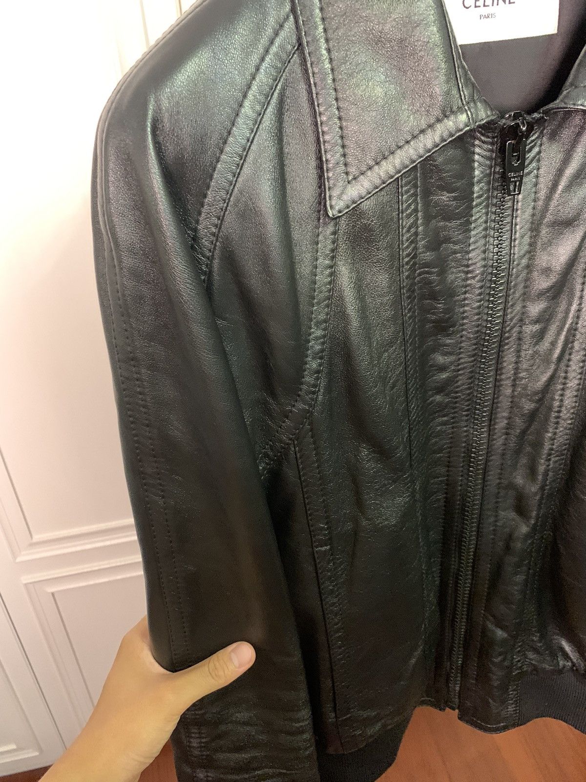 Celine Celine 2023SS Reglan Sleeves Lambskin Blouson Size US M / EU 48-50 / 2 - 2 Thumbnail