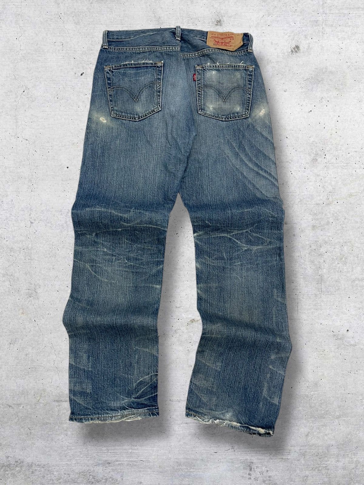 Levi's Vintage Clothing VINTAGE 501 LEVIS USA DESIGNER 90S OG DISTRESSED MUD STYLE Size US 30 / EU 46 - 8 Thumbnail