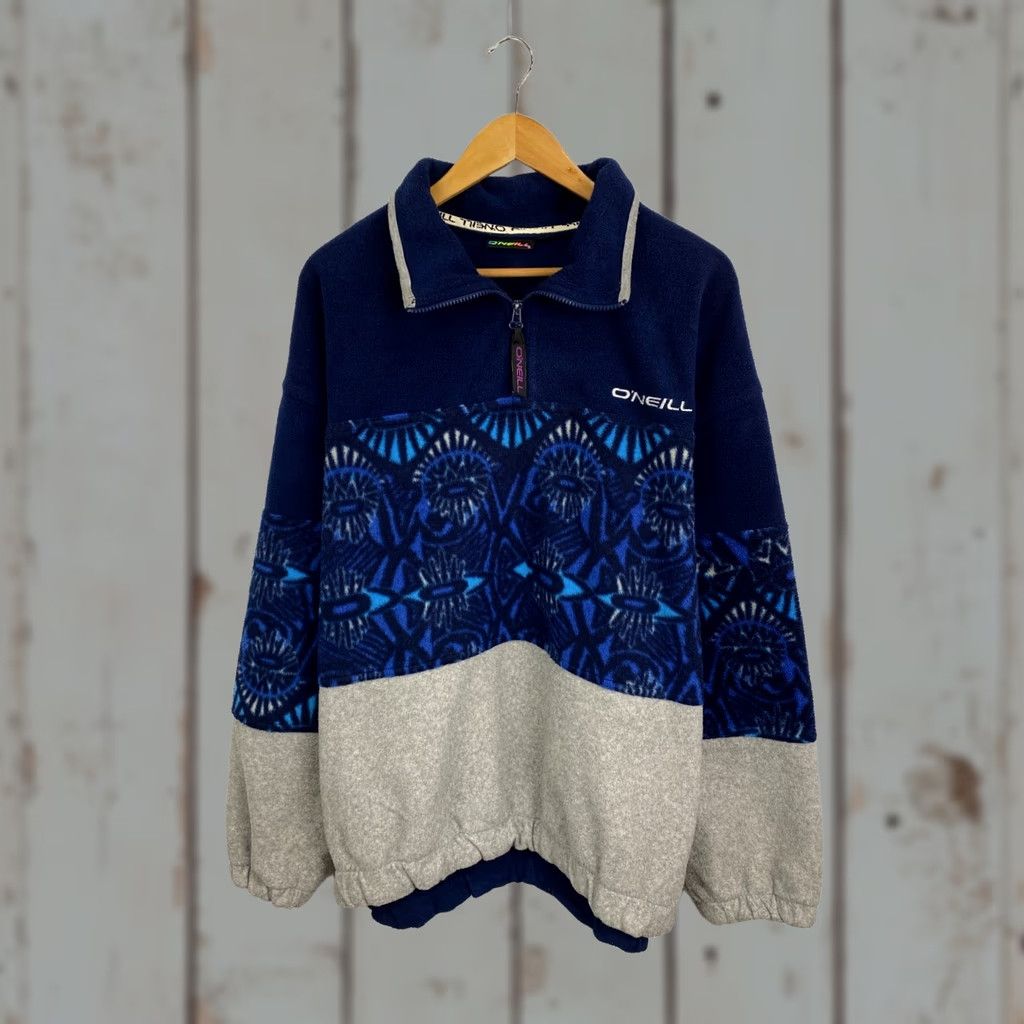 O'Neill VINTAGE O'Neill Fleece 1/4 Zip Men XL Blue 90s 1/4 Zip Fleece Size US XL / EU 56 / 4 - 1 Thumbnail