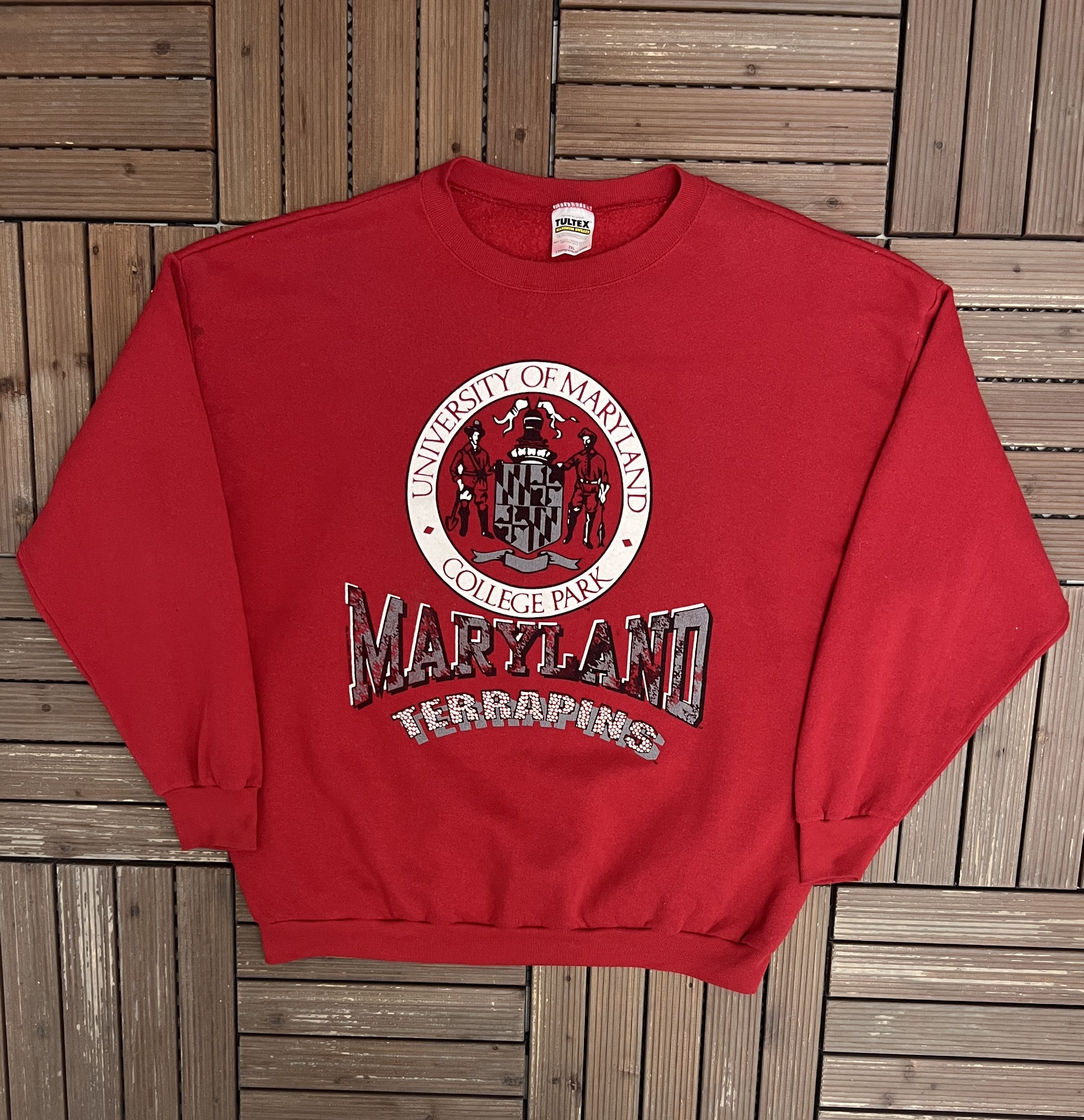 Vintage Maryland Terrapins Vintage Crewneck Sweater Size US XXL / EU 58 / 5 - 1 Thumbnail