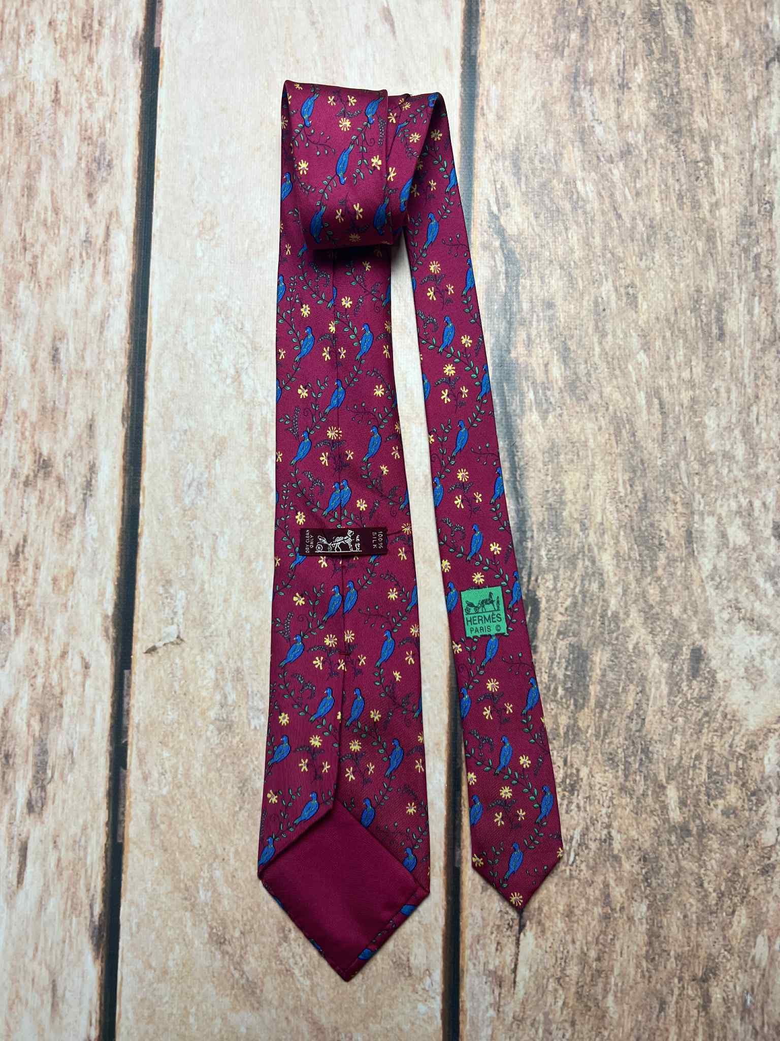 Hermes Hermes of Paris Silk Tie 7185 UA vintage Size ONE SIZE - 7 Thumbnail