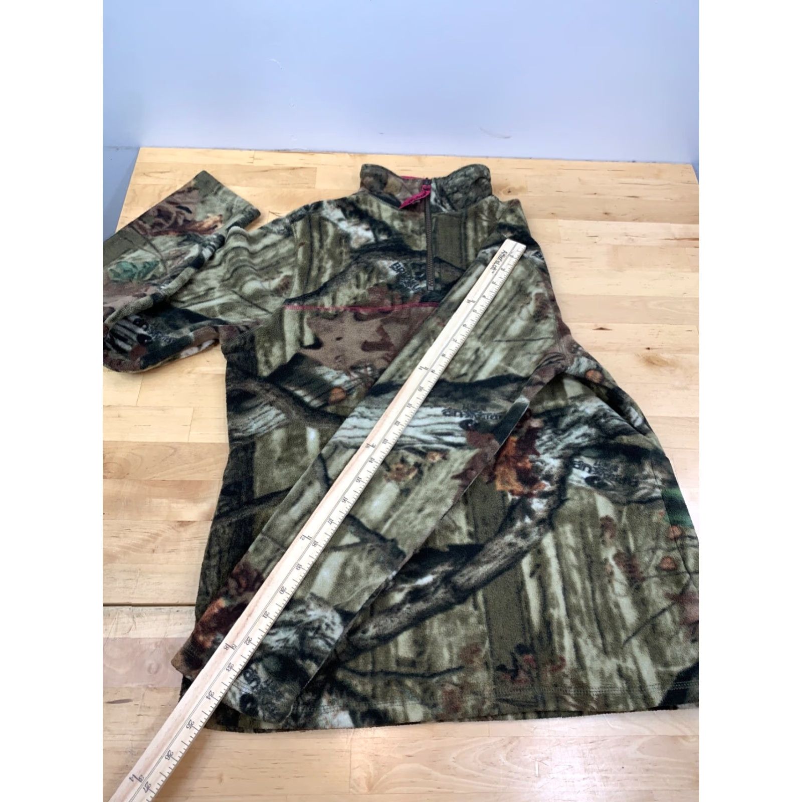 Vintage Mossy Oak Break Up Infinity 1/4 Zip Pullover Jacket Camouflage Fleece Zip Co Size S / US 4 / IT 40 - 6 Thumbnail