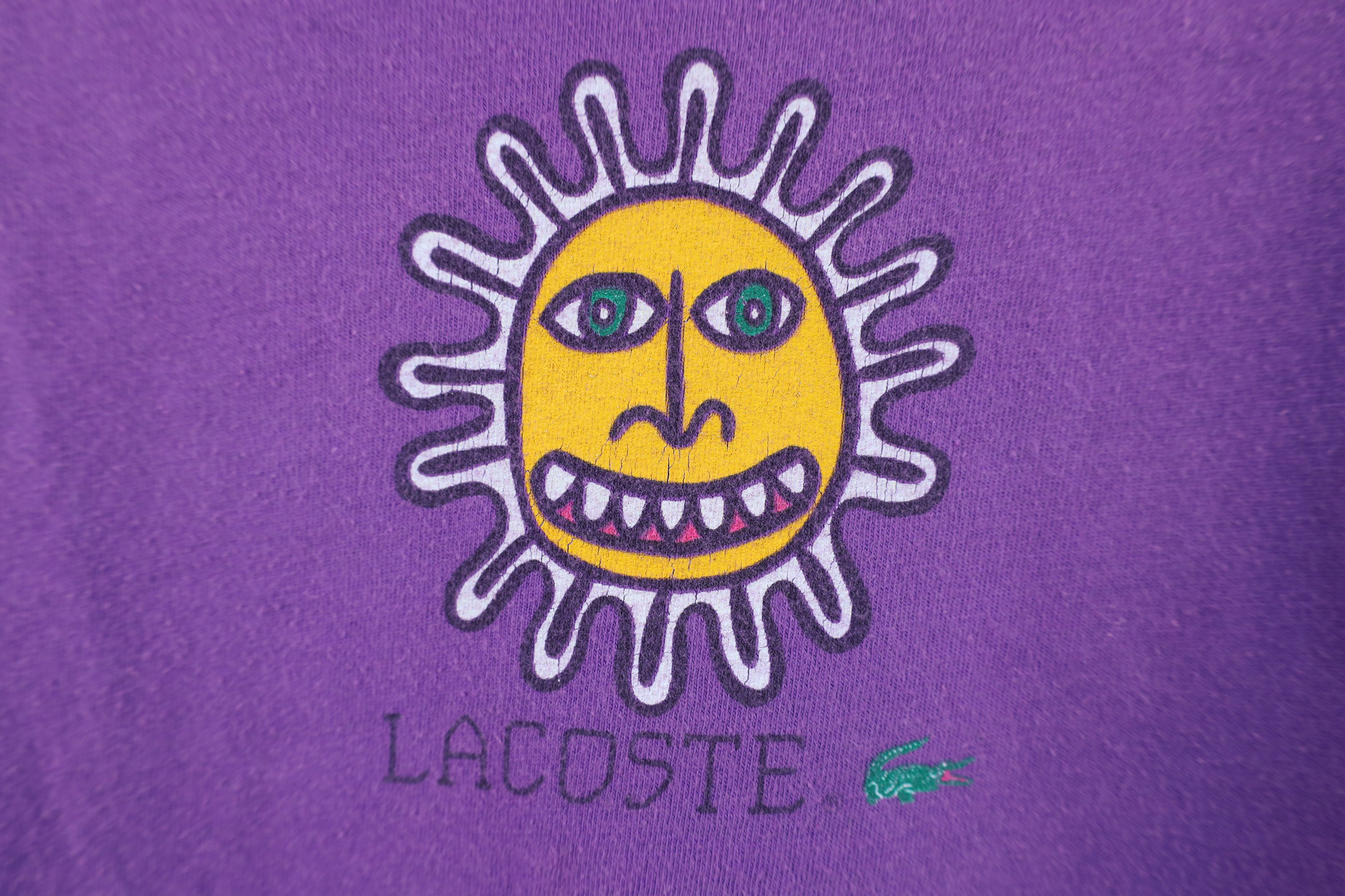Lacoste Vintage 90s Izod Lacoste Sun Skateboard Baggy T-Shirt USA Size US L / EU 52-54 / 3 - 4 Thumbnail