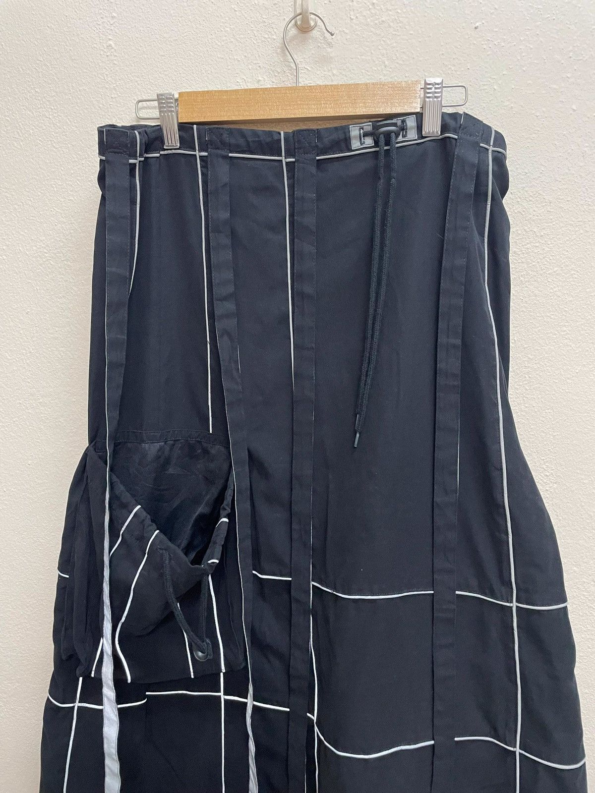 Japanese Brand VINTAGE Y2K ILLIG BONDAGE CARGO WIDE MAXI SKIRT Size 32" / US 10 / IT 46 - 13 Thumbnail