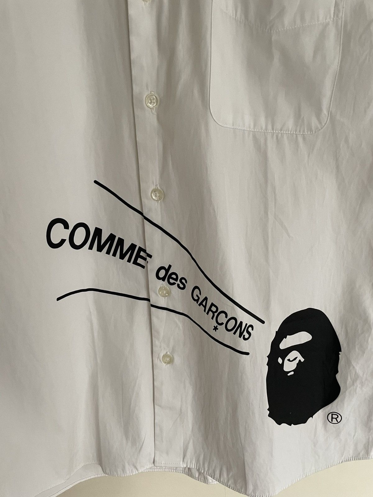 Bape × Comme des Garcons Bape x Comme Des Garcons Button Up Shirt Size US M / EU 48-50 / 2 - 2 Thumbnail