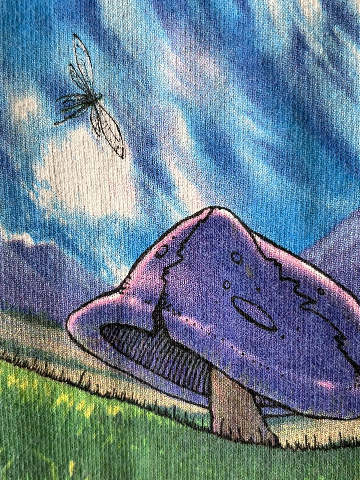 Vintage Liquid Blue Mushroom Haven Tie-dye 2000’s Size US XL / EU 56 / 4 - 16 Thumbnail