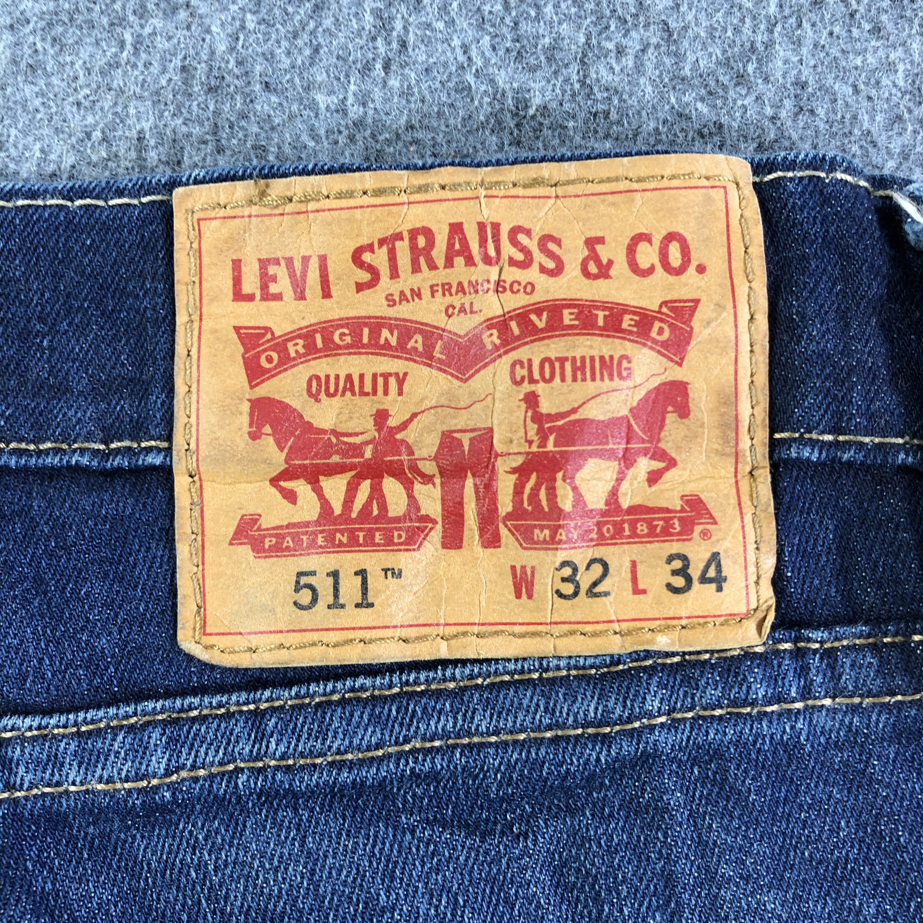 Levi's Vintage Blue Wash Levis 511 Jeans-J3047 Size US 34 / EU 50 - 5 Thumbnail
