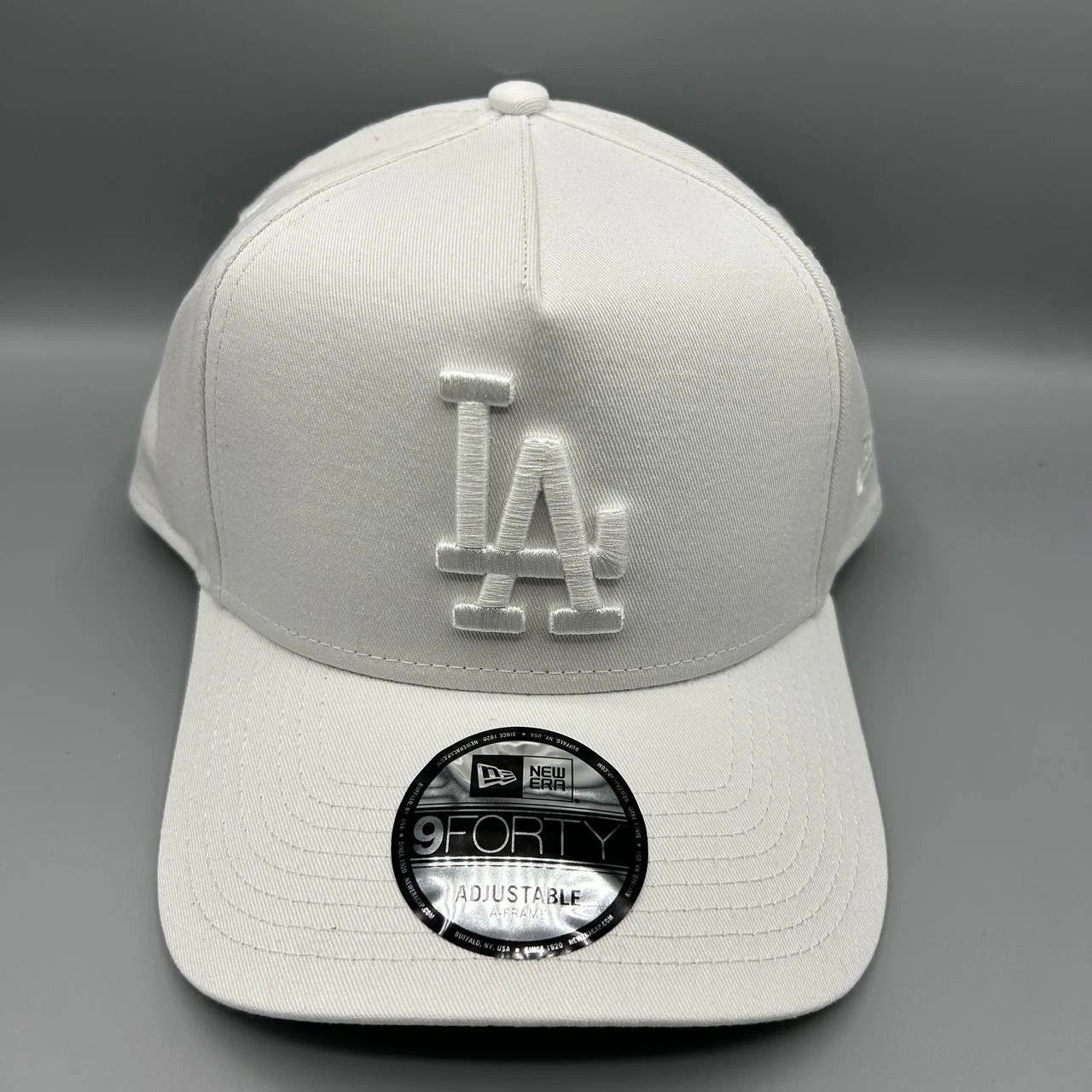 New Era Los Angeles LA Dodgers Hat Men White Snap Back Cap Cotton Size ONE SIZE - 1 Thumbnail