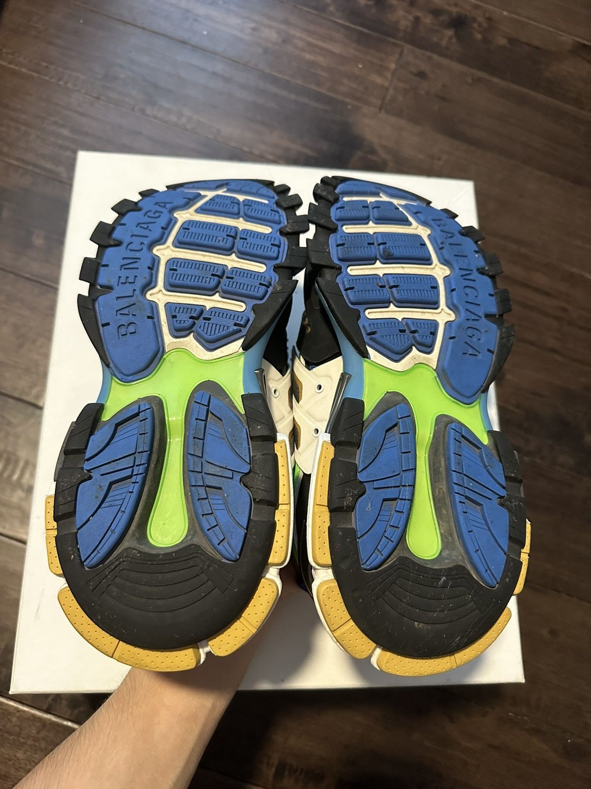 Balenciaga Balenciaga Track Green White Blue Size US 9 / EU 42 - 6 Thumbnail