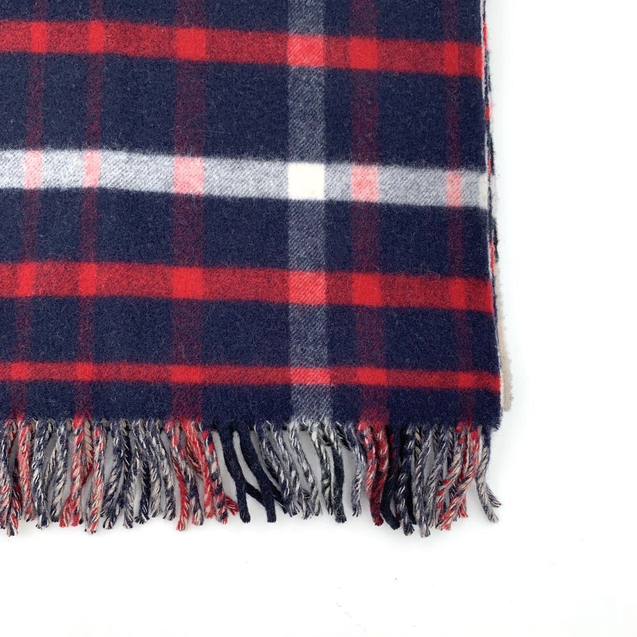 Burberry Burberry Colorblock Wool Fringe Scarf (200×50 cm) Size ONE SIZE - 4 Thumbnail