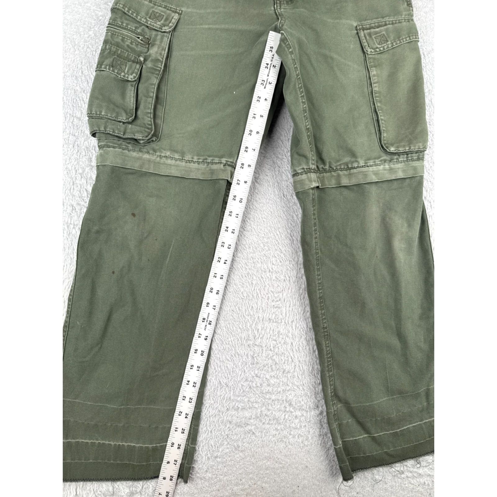 Vintage VINTAGE Boy Scouts Pants Adult 26 Green Cargo Convertible Un-hemmed Relaxed Fit 26x28 Mens Shirts? Size US 26 / EU 42 - 7 Thumbnail
