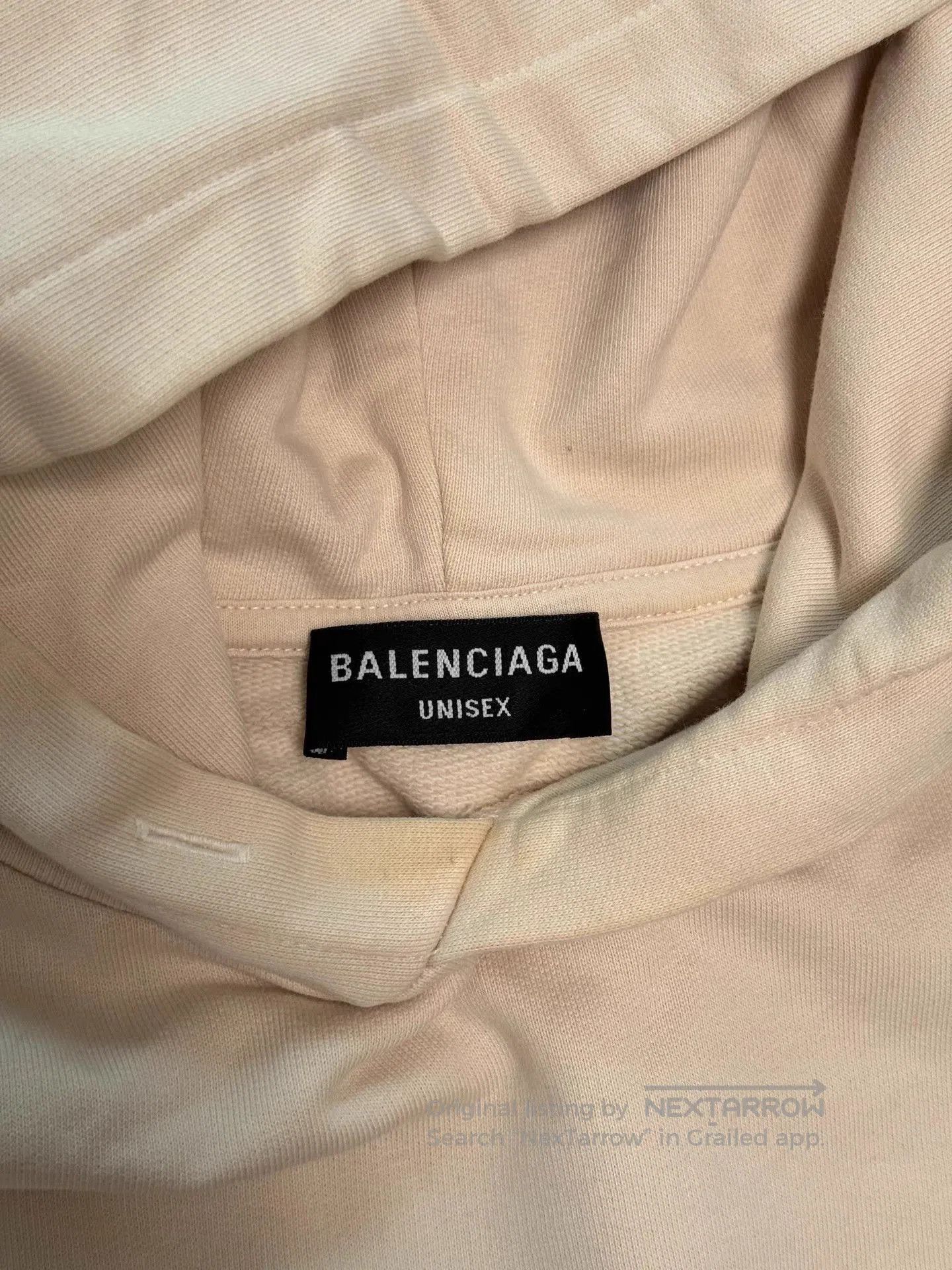 Balenciaga Beige Worldwide Retail Therapy Hoodie. Size US L / EU 52-54 / 3 - 5 Thumbnail