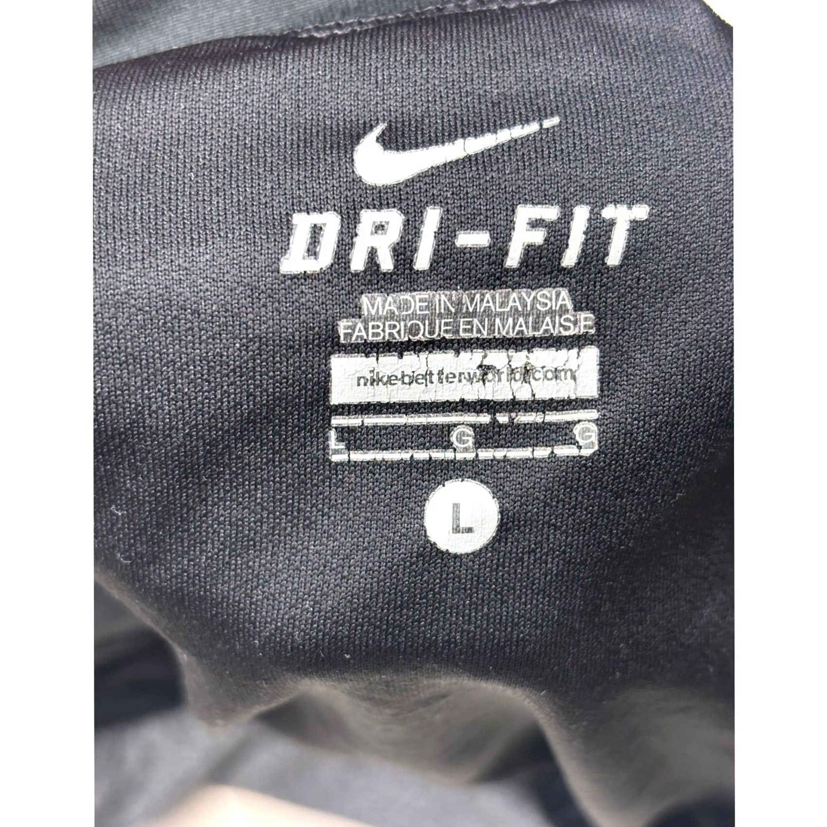 Nike NIKE Dri-Fit Running Shorts Black Grey Women's L Athletic Performance Moisture Wicking Quick Dry Lightweight Breathable Stretch Size 36" / US 14 / IT 50 - 3 Thumbnail