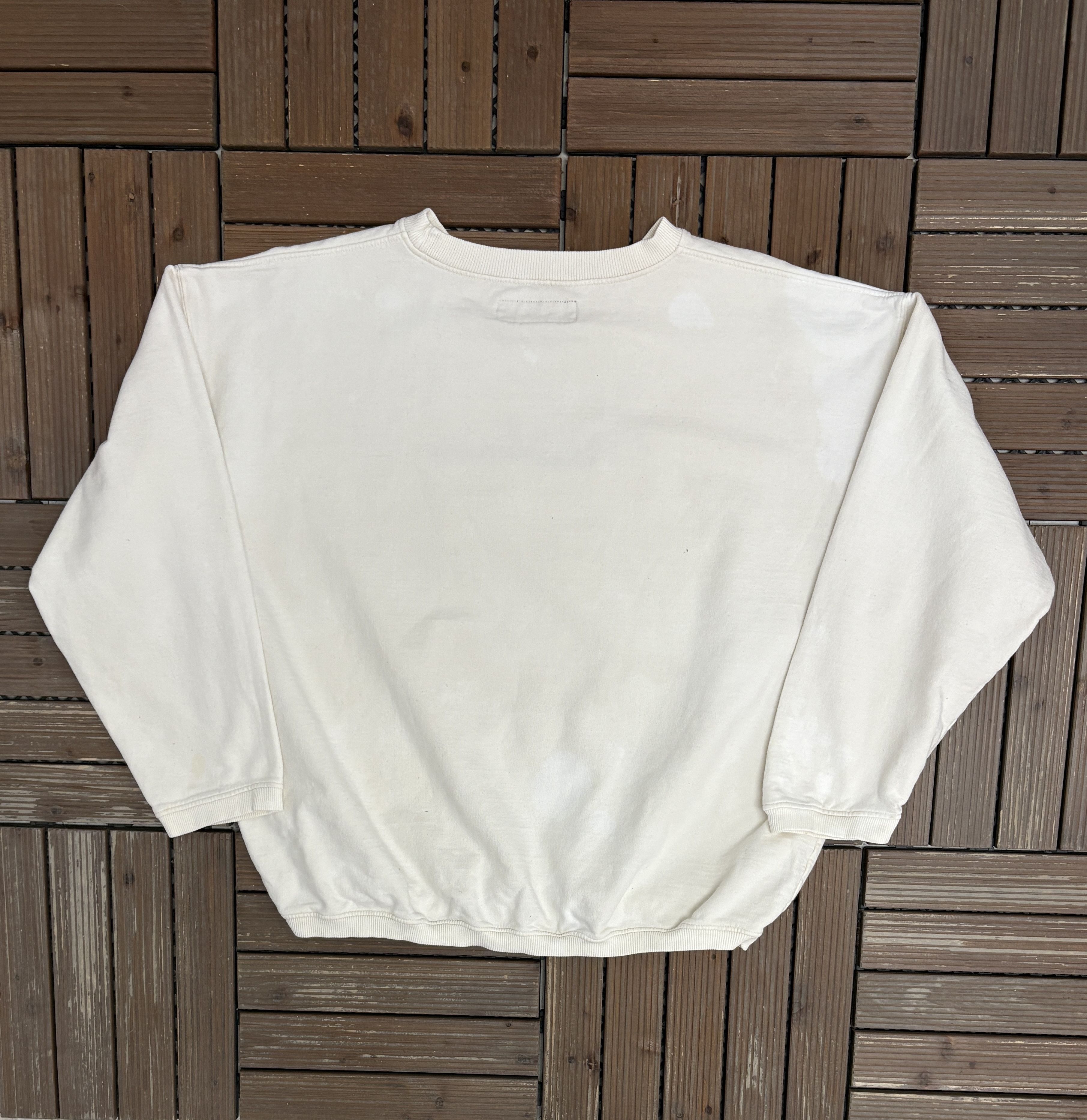 Vintage B.U.M. Equipment Embroidered Vintage White Crewneck Sweater Size US L / EU 52-54 / 3 - 4 Thumbnail