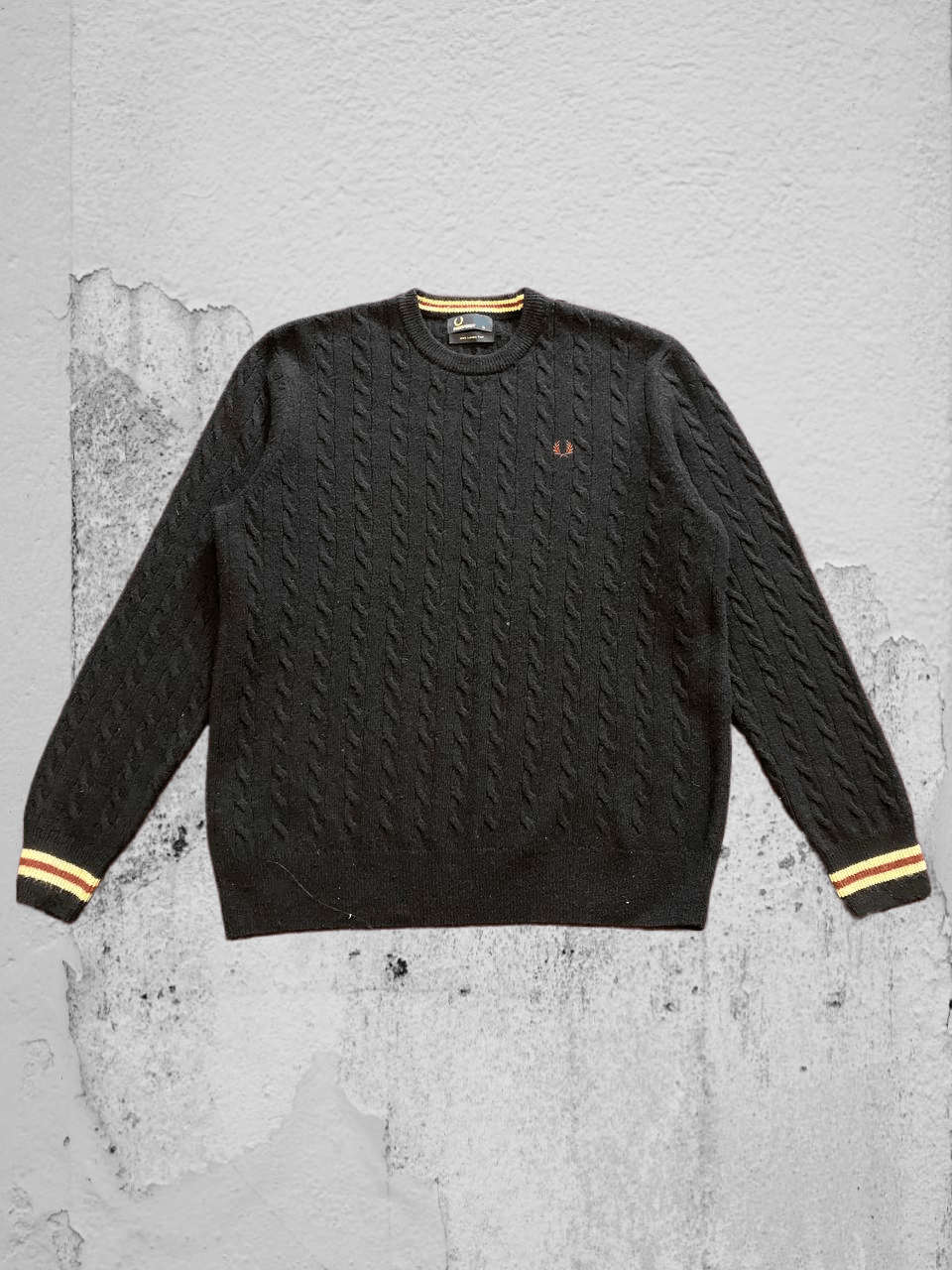 Fred Perry FRED PERRY Men’s Cotton Knit Sweater Everyday Wear Size US XL / EU 56 / 4 - 1 Thumbnail