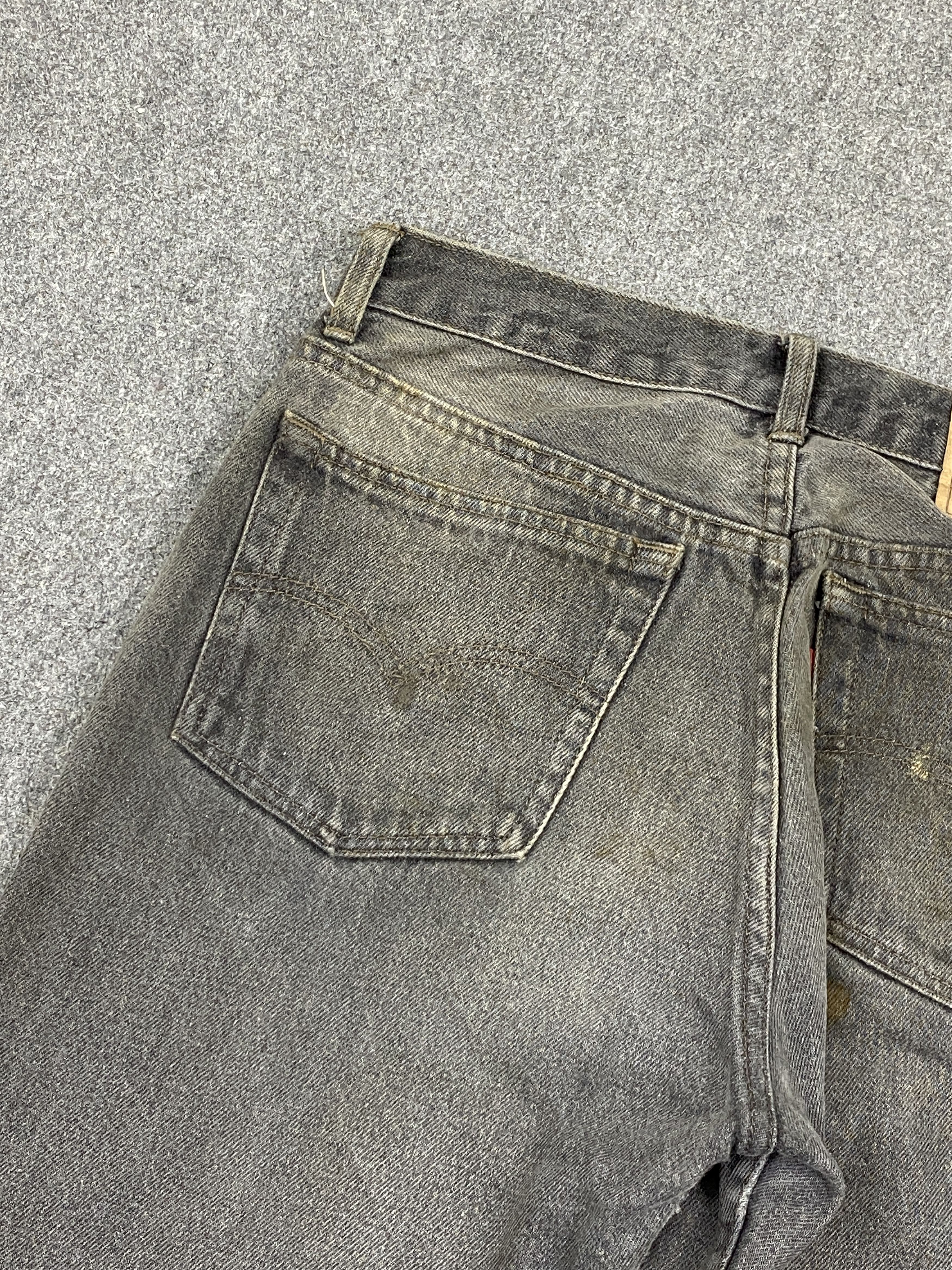 Levi's Vintage 90s Levis 501 USA Faded Black Jeans DP2734 Size US 30 / EU 46 - 17 Thumbnail