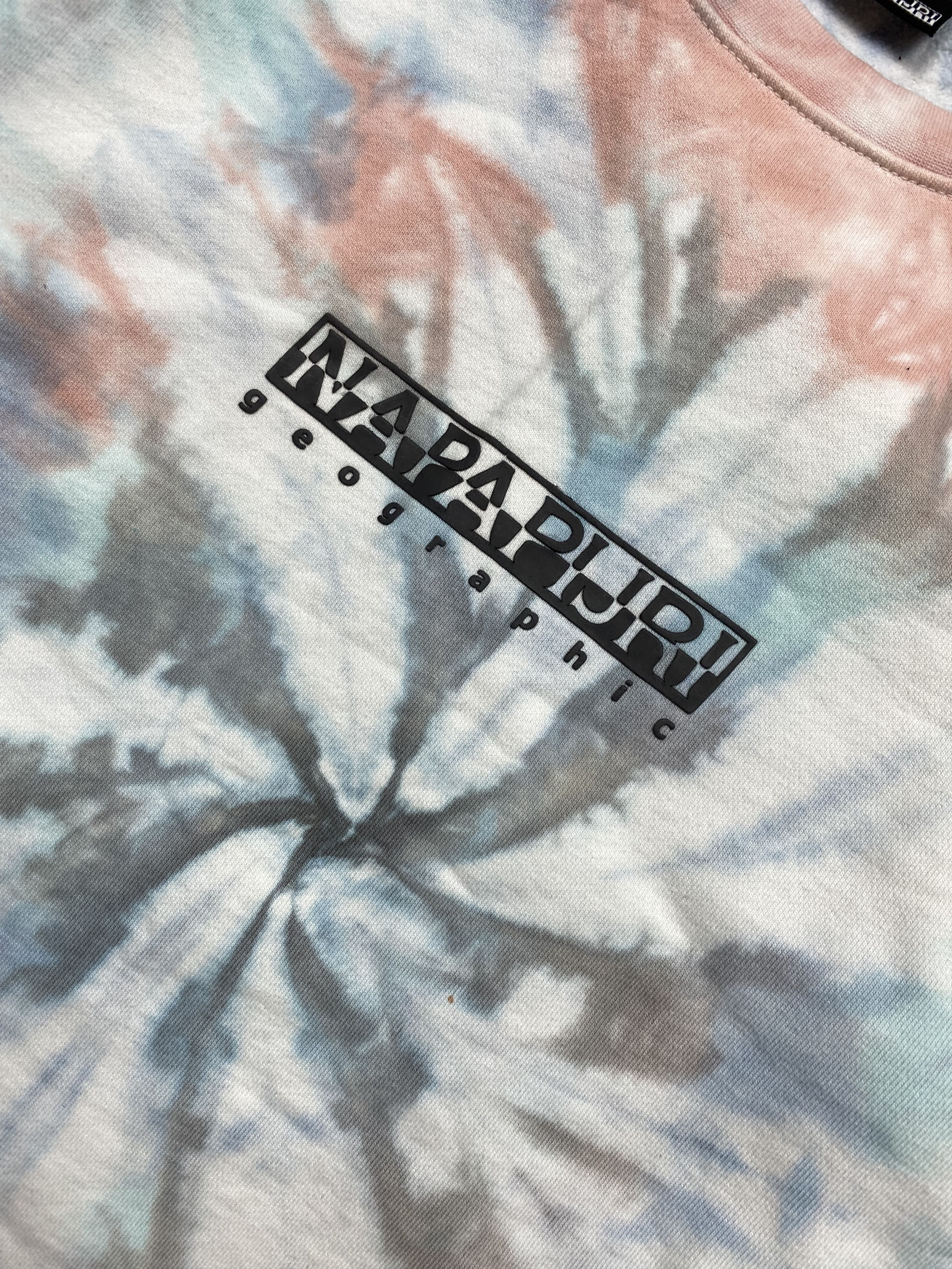 Napapijri Napapijri Vintage Mens Tye Dye Sweatshirt Y2K Size US XL / EU 56 / 4 - 3 Thumbnail