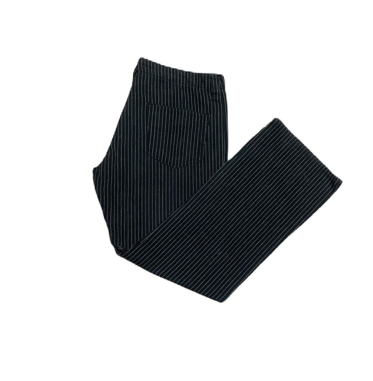 image of Archival Clothing x Vintage Stipes Style Hickory Baggy Jeans in Black (Size 33)
