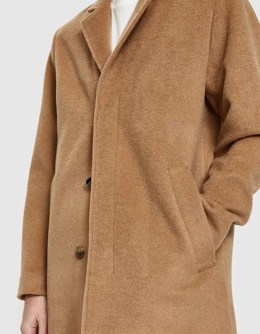 Norse Projects Norse Projects Sundsval Mohair Camel Overcoat Size US L / EU 52-54 / 3 - 20 Thumbnail