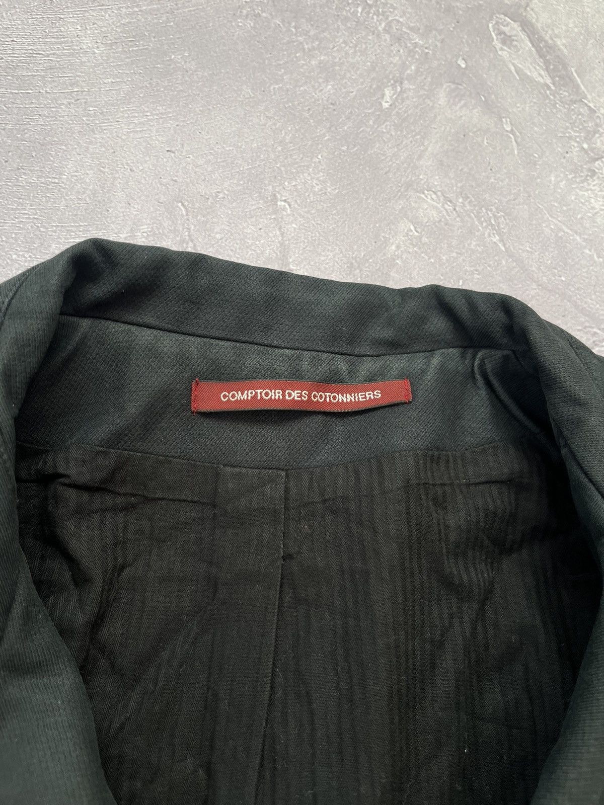 Japanese Brand Comptoir Des Cotonniers Double Collar Biker Zip Jacket Belt Size S / US 4 / IT 40 - 9 Thumbnail