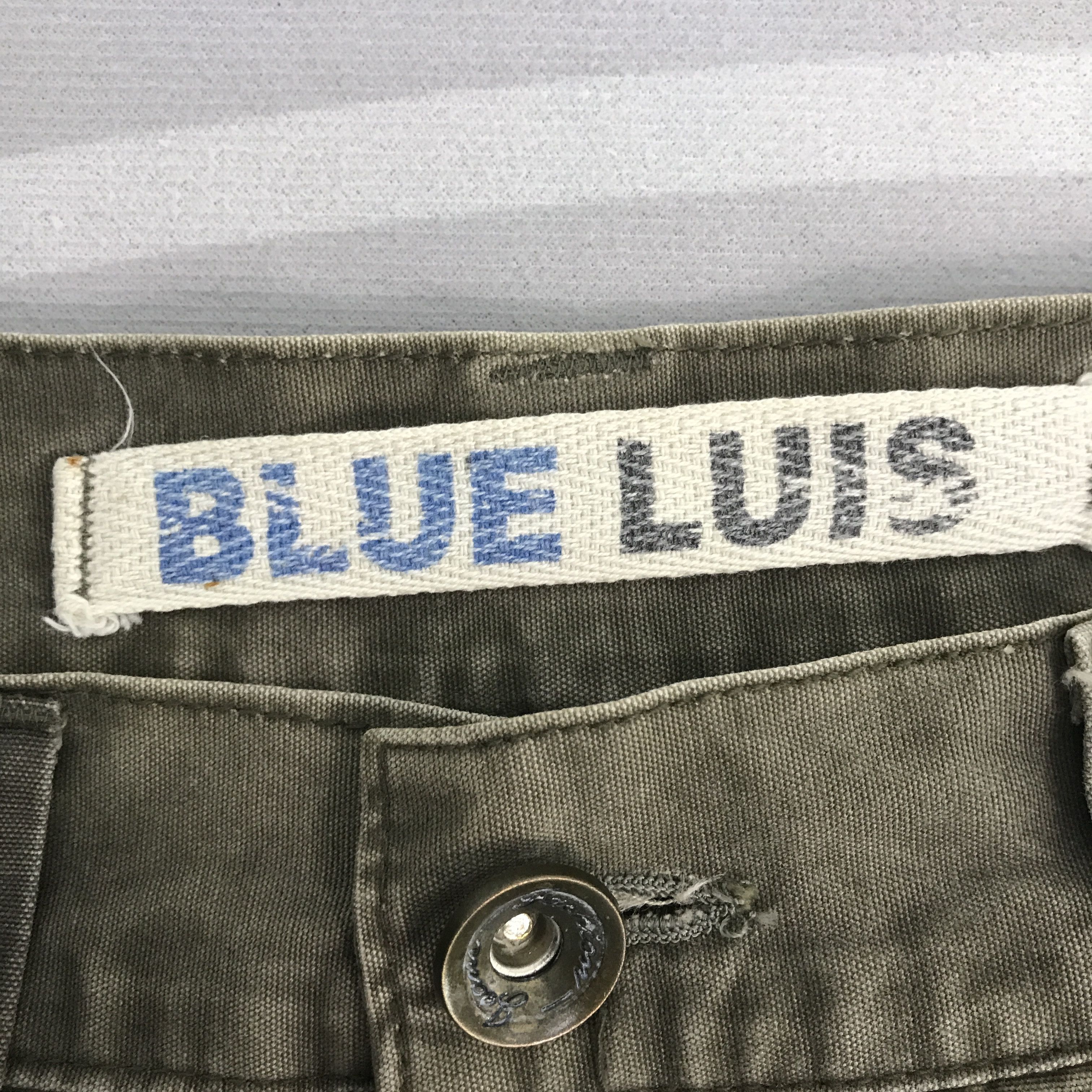 Japanese Brand Vintage Blue luis Cargo Tactical pocket Bondage Pants Size US 27 - 13 Thumbnail