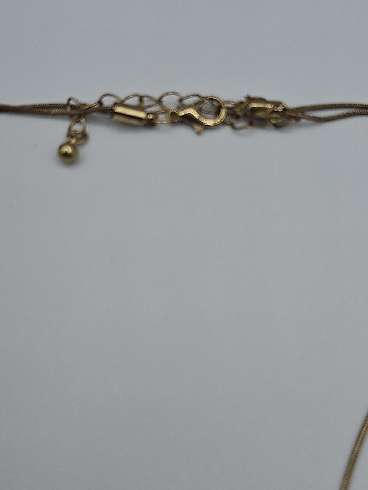 The Unbranded Brand Gold-tone Heart Charm Chain Necklace W/Bead Accents 14-17" Size ONE SIZE - 7 Thumbnail