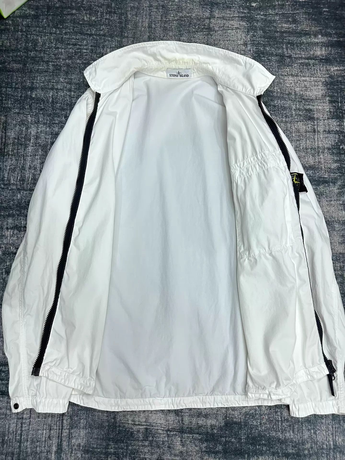 Stone Island Stone Island 21ss 1-Pocket Washed Zip Jacket White XXL Size US XXL / EU 58 / 5 - 3 Thumbnail