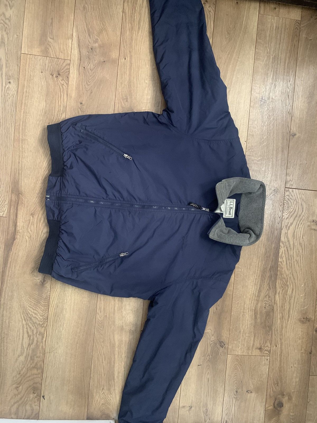 L.L. Bean Blue Bomber Jacket Size US L / EU 52-54 / 3 - 2 Thumbnail