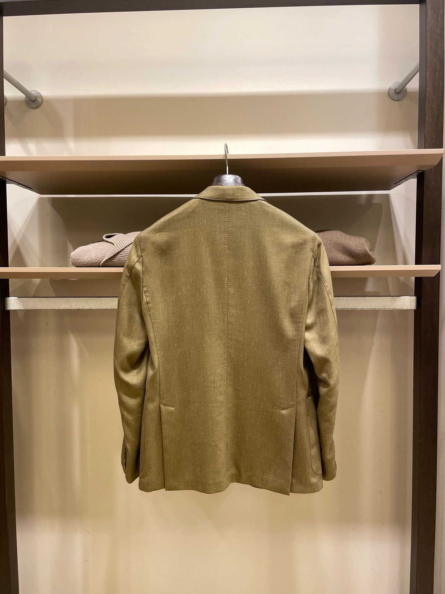 Ermenegildo Zegna Zegna Olive Green Single-Breasted Blazer Size US L / EU 52-54 / 3 - 5 Thumbnail