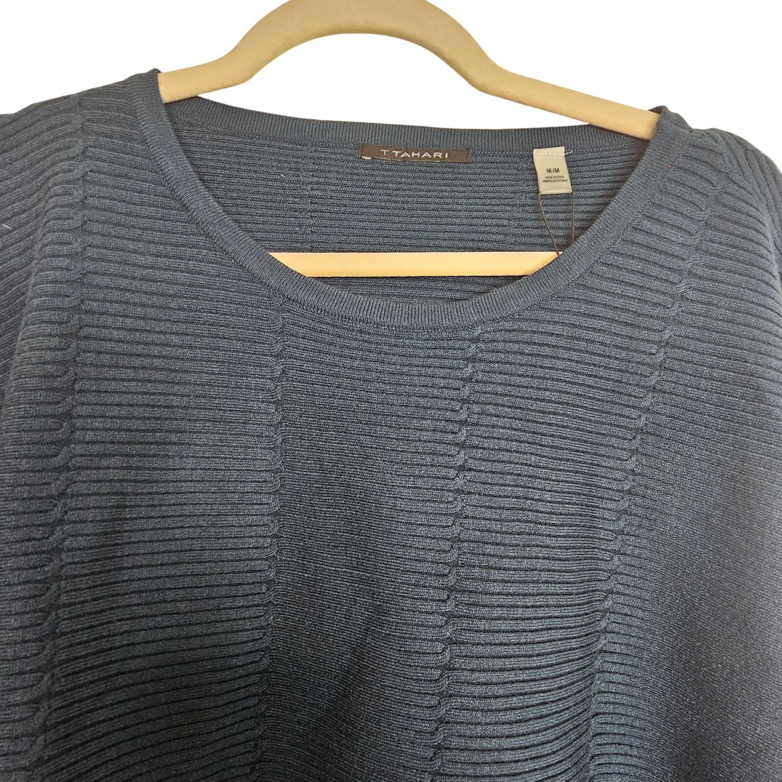 Elie Tahari NEW Tahari Sweater Navy Blue Pullover Sweater Long Sleeve M Size M / US 6-8 / IT 42-44 - 2 Thumbnail