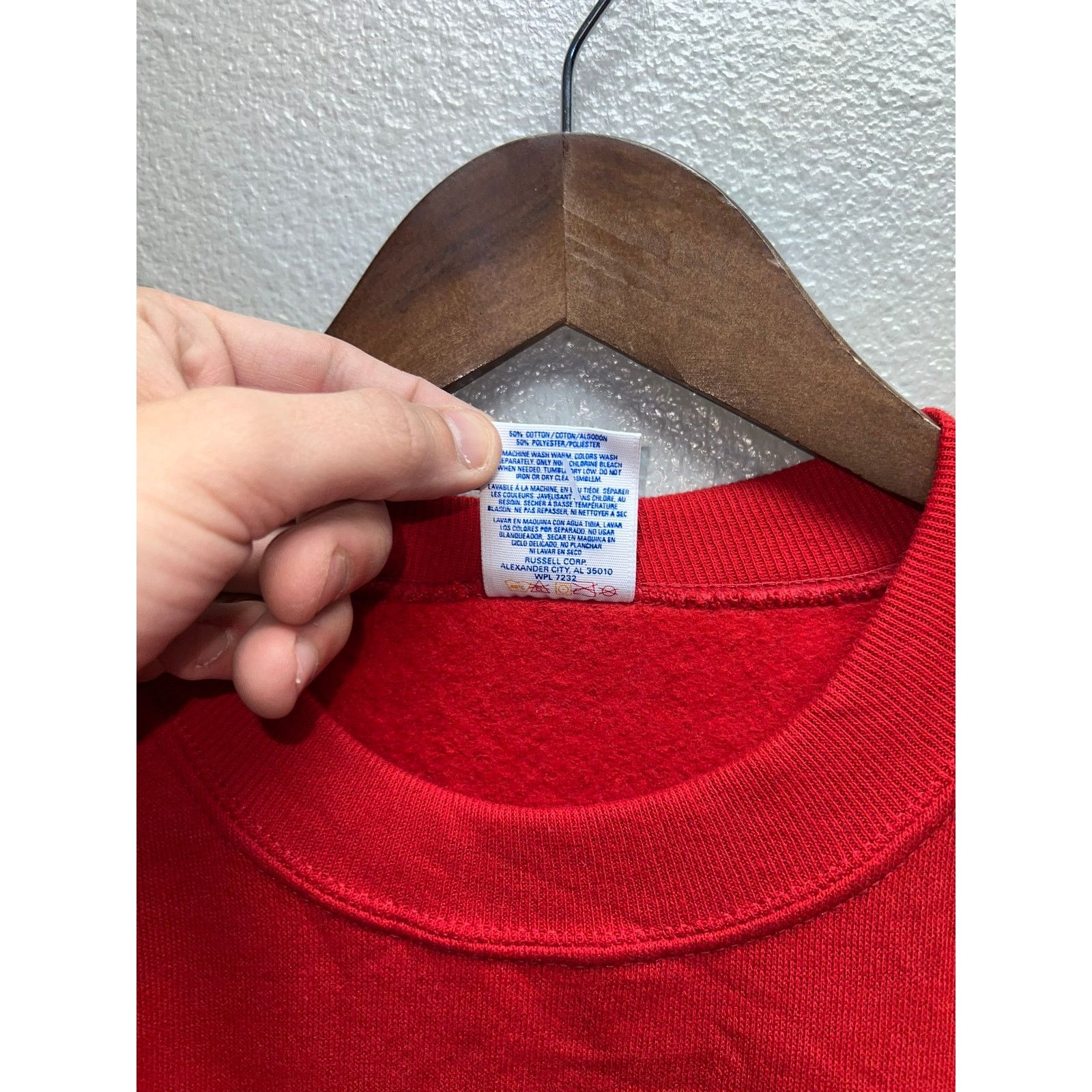 Vintage Vintage Heart Sweatshirt Crewneck Trio Hearts Red 90s NWT XL Size US XL / EU 56 / 4 - 9 Thumbnail