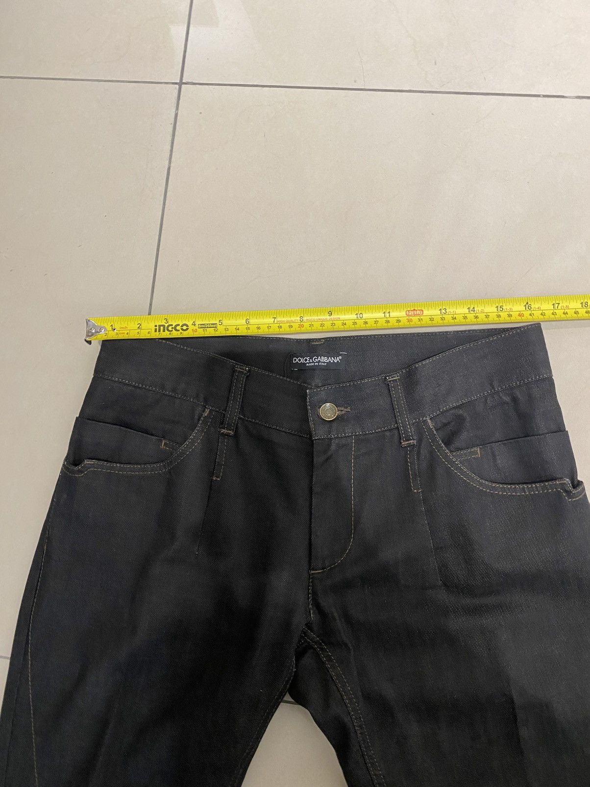 Dolce & Gabbana D&G 14 Classic Leather Patch Denim Size34” Size US 34 / EU 50 - 15 Thumbnail
