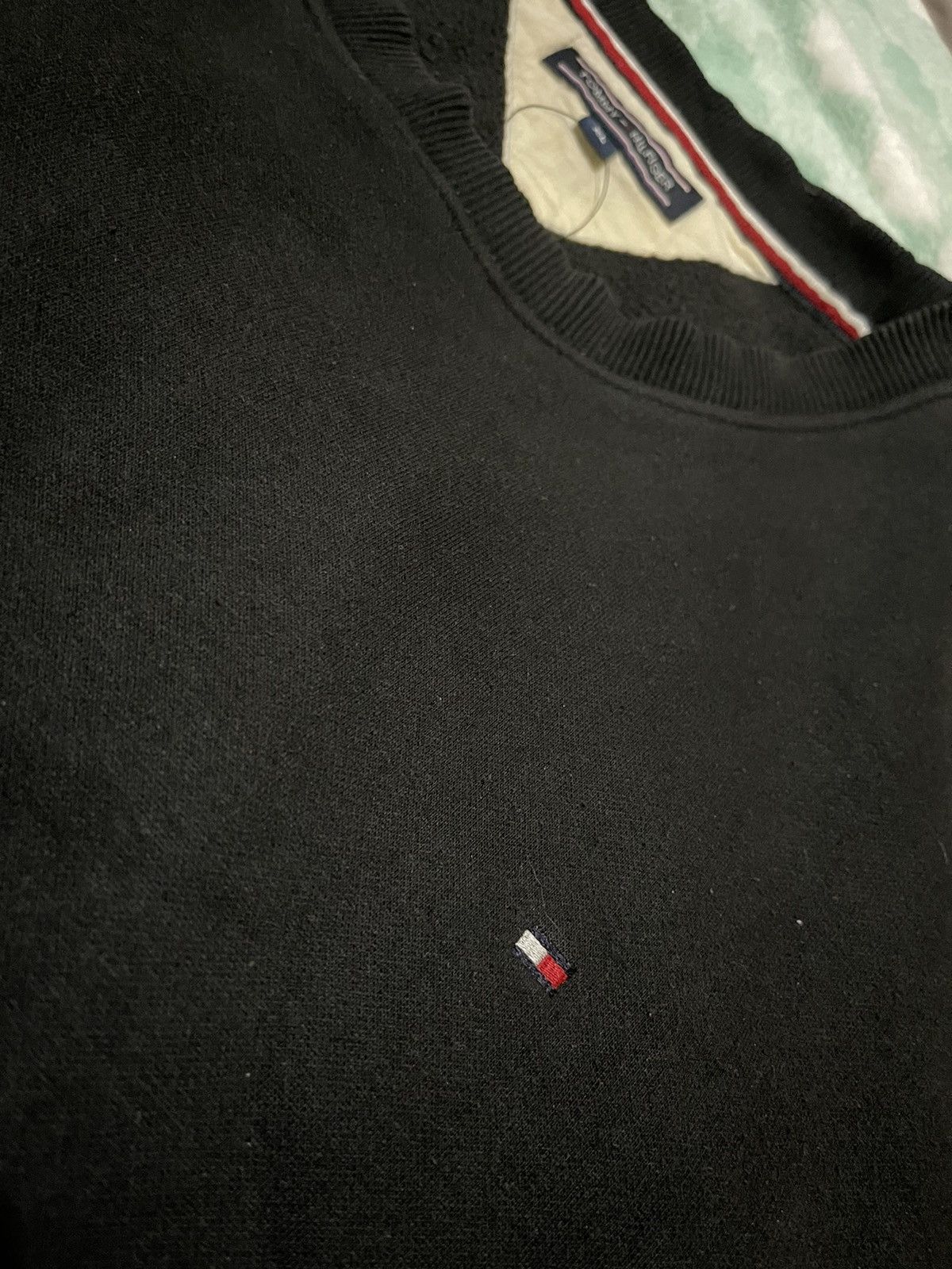 Tommy Hilfiger TOMMY HILFIGER tiny logo black Sweatshirt Size US XL / EU 56 / 4 - 4 Thumbnail