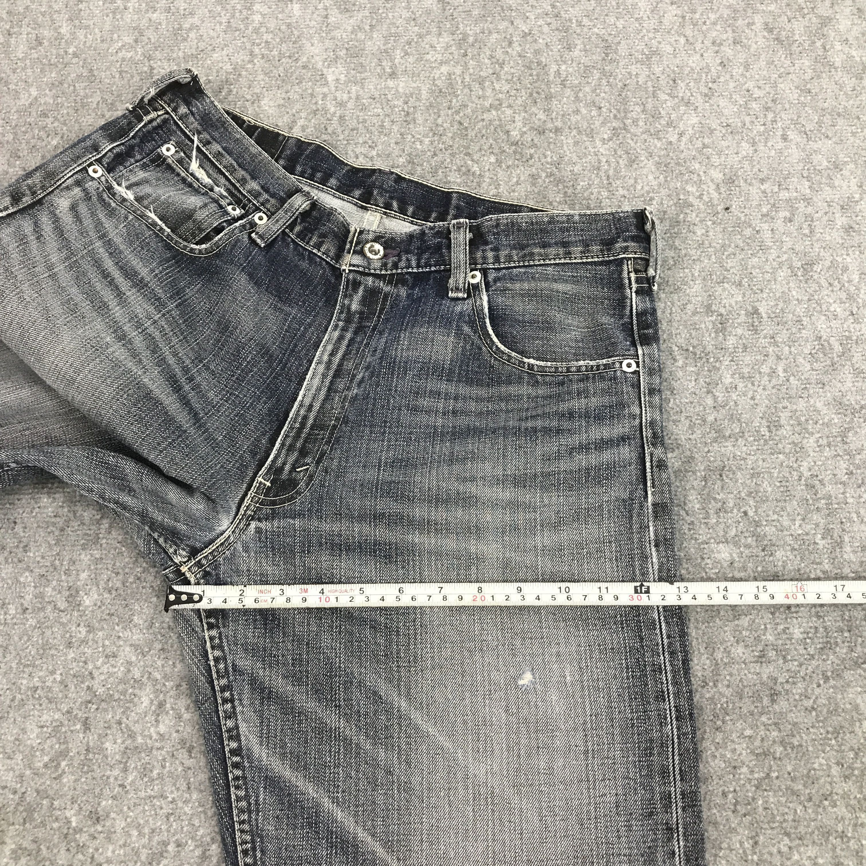 Japanese Brand × Levi's LEVI'S JAPAN DISTRESSED BLACK FADED JEANS Size US 33 - 11 Thumbnail