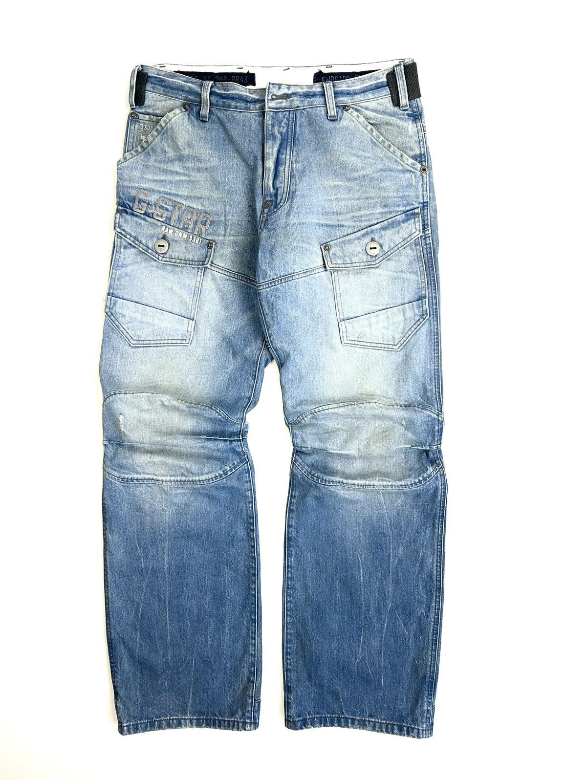 G-Star G-star raw Cargo Denim Pants Blue Japanese Jeans Vintage Y2K Size US 34 / EU 50 - 4 Thumbnail