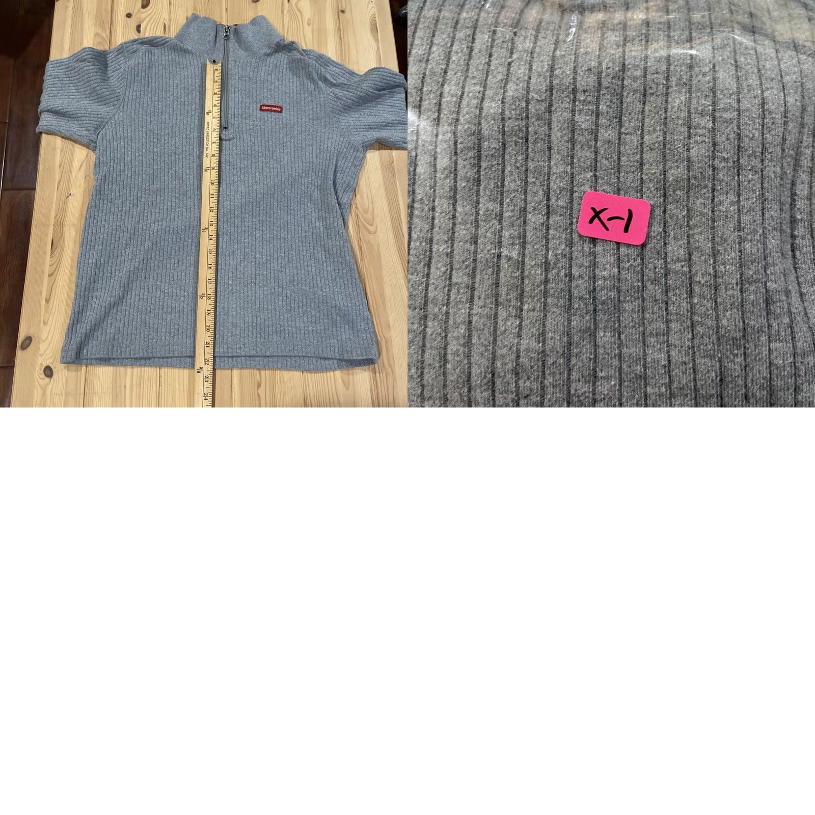 Abercrombie & Fitch VINTAGE Abercrombie & Fitch Jacket Mens L Fleece Box Logo Pullover Quarter Zip Overcoat Size US L / EU 52-54 / 3 - 8 Thumbnail